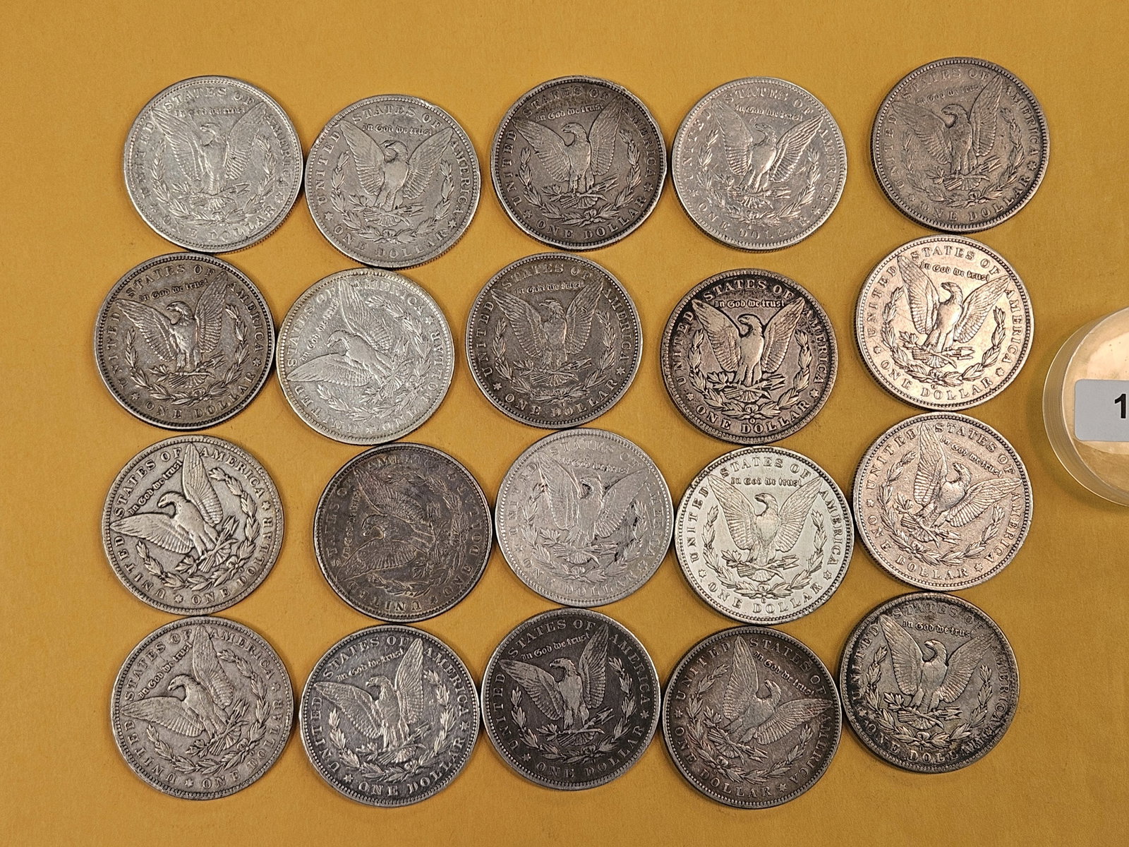 ** FULL ROLL ** Twenty Morgan Silver Dollars - 6