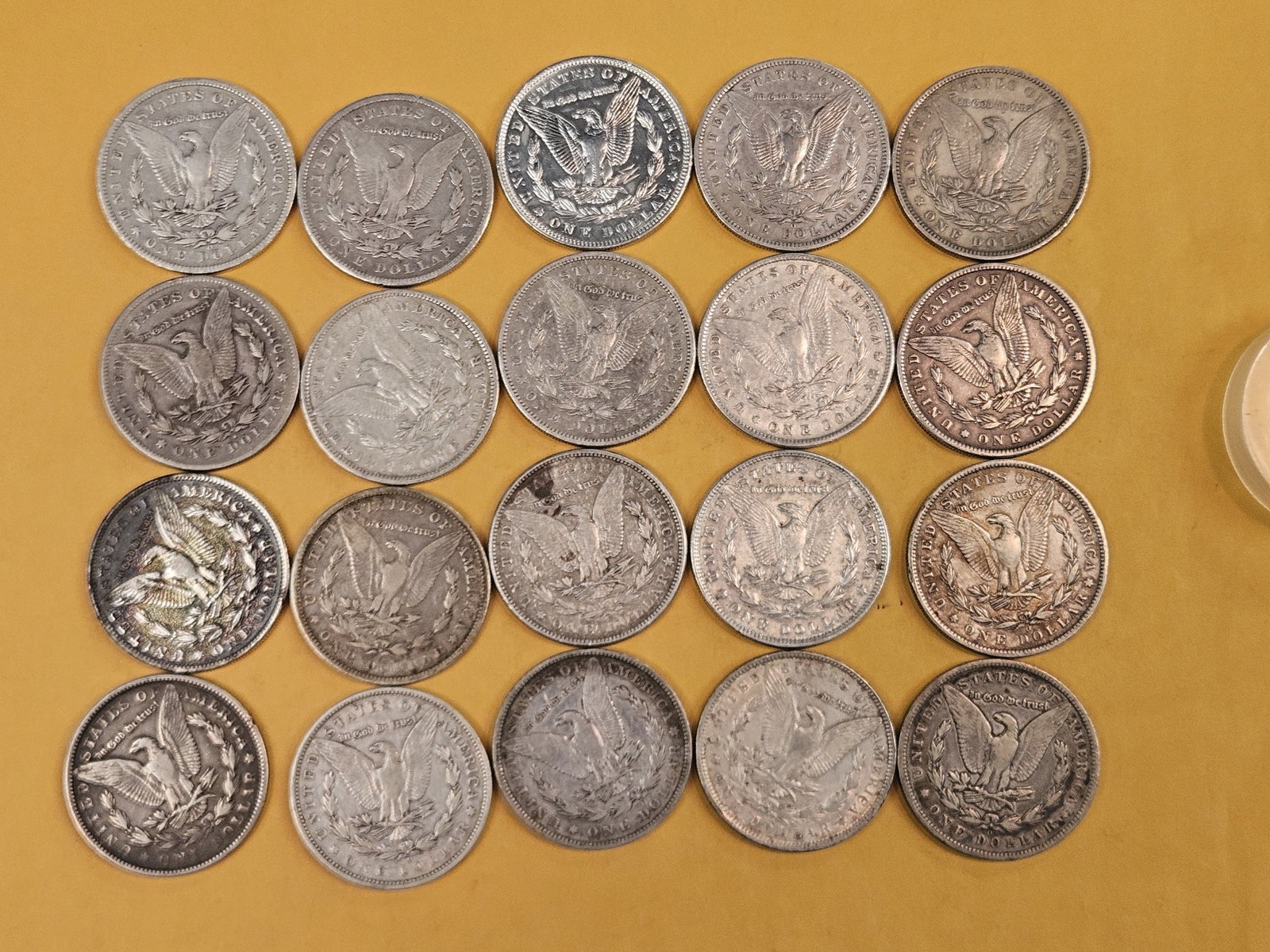 ** FULL ROLL ** Twenty Morgan Silver Dollars - 6