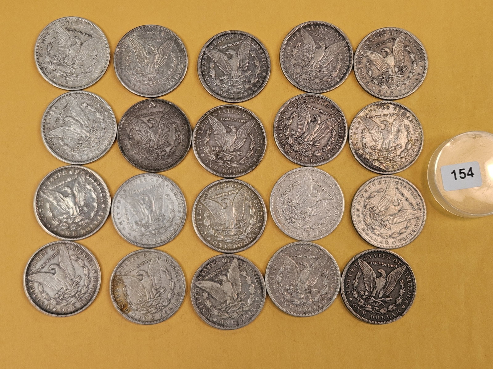 ** FULL ROLL ** Twenty Morgan Silver Dollars - 6