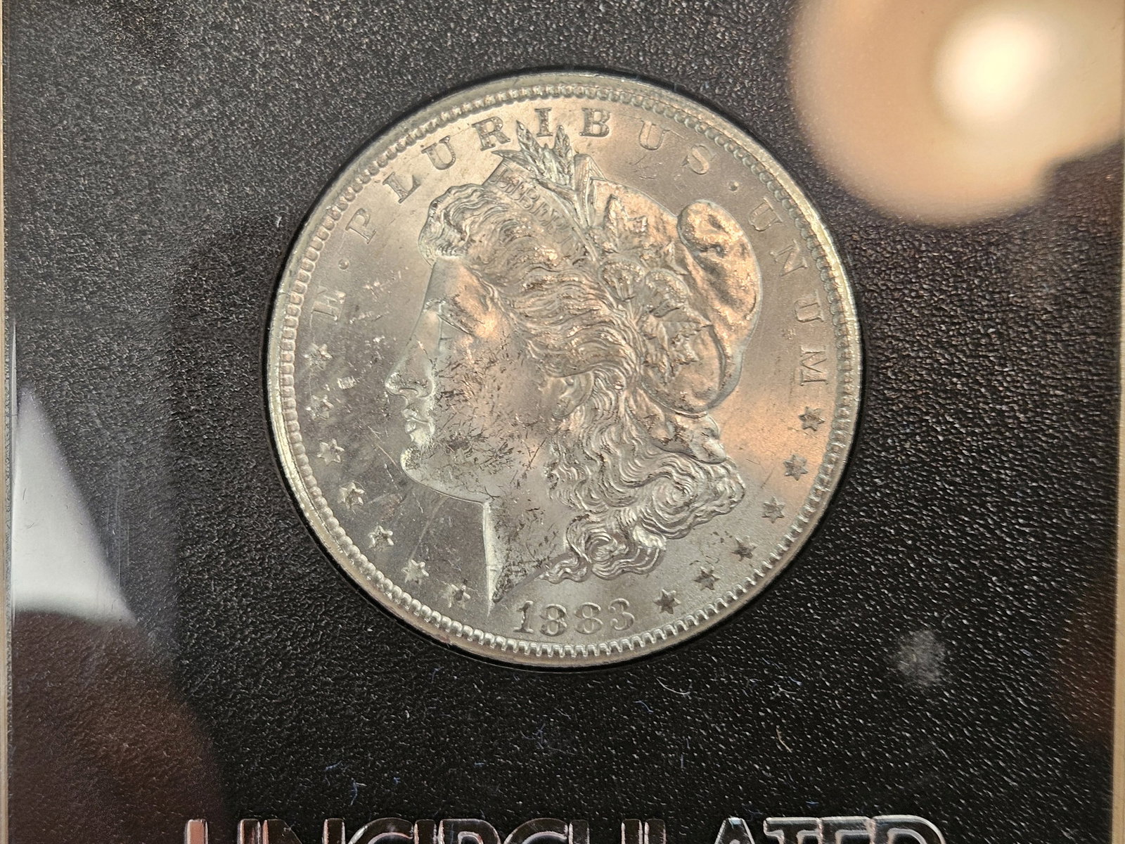 ** KEY DATE ** GSA 1883-CC Morgan Dollar in Choice Brilliant Uncirculated: KEY DATE! CARSON CITY! In original GSA hard pack. No outer box or COA