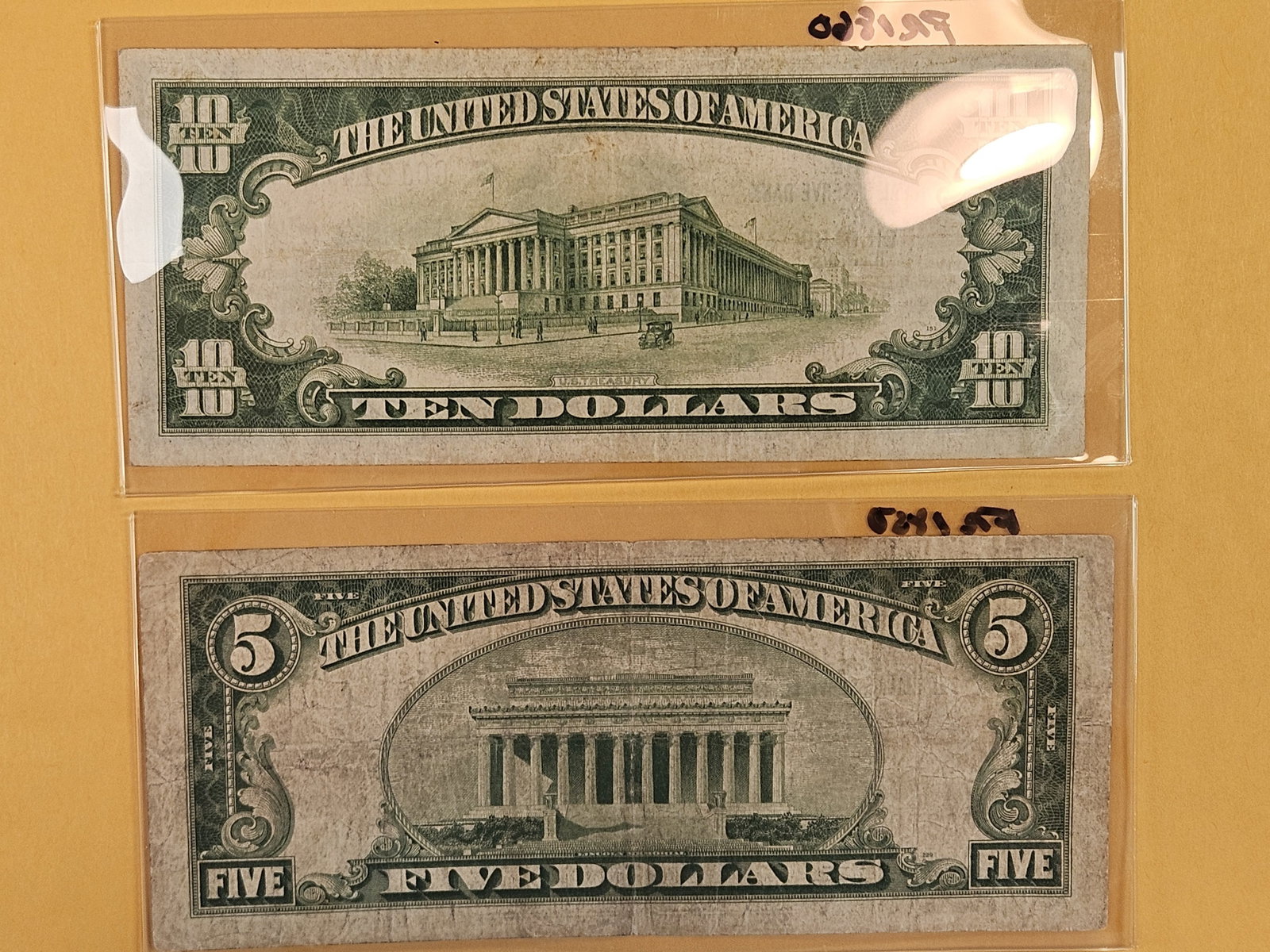 Series of 1929 Five Dollar and Ten Dollar National Currency - 2