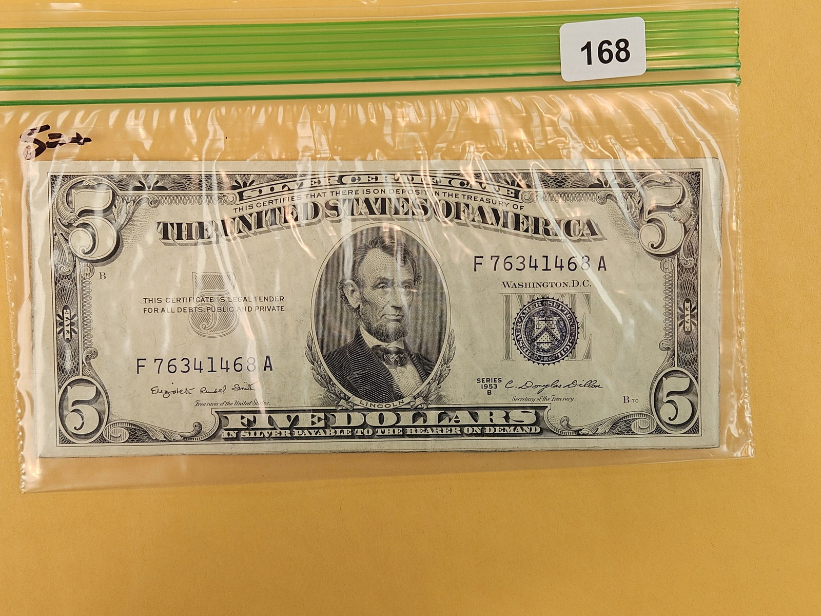 Five $5 Silver Certificates: Mixed