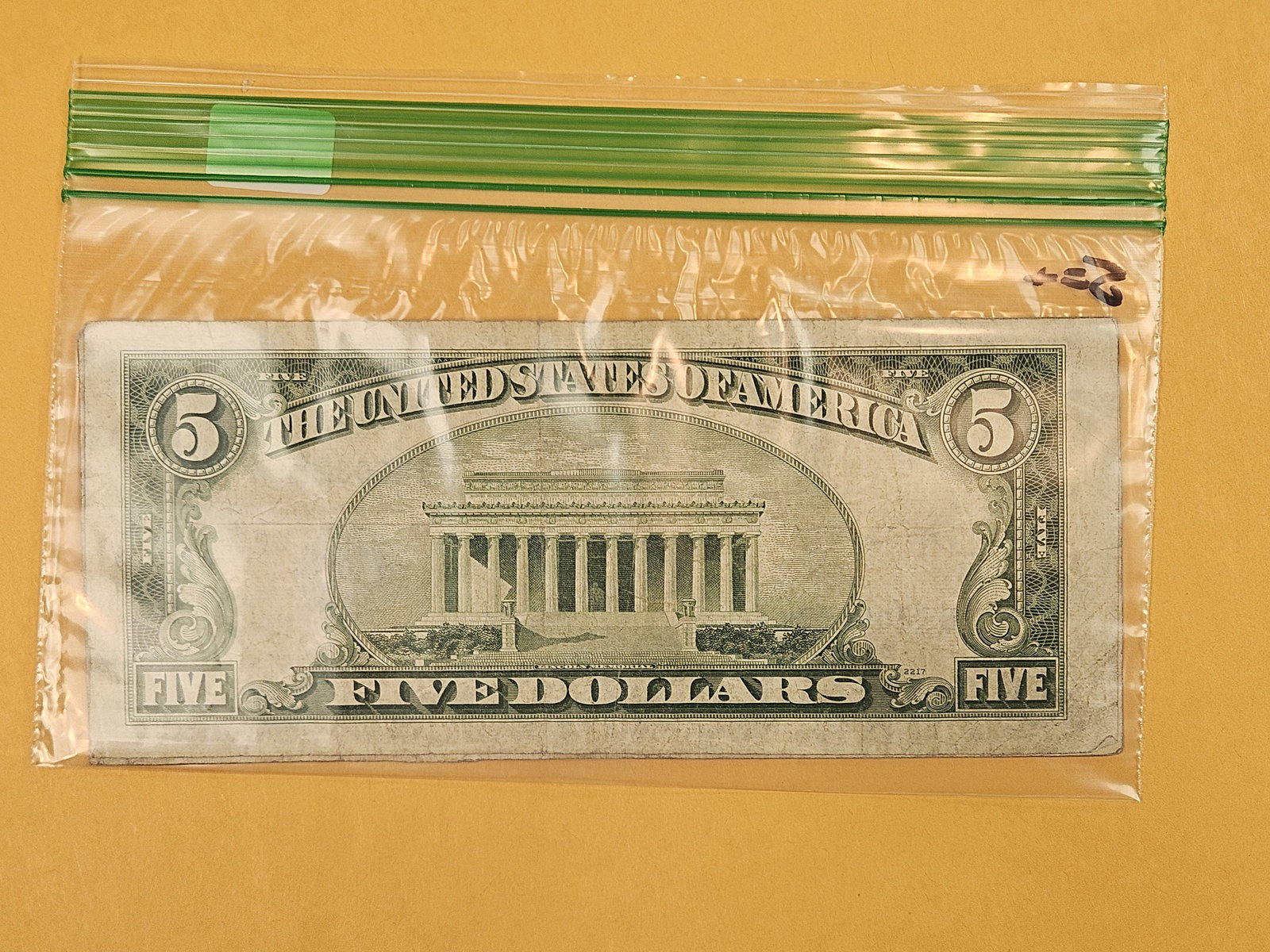 Five $5 Silver Certificates - 2