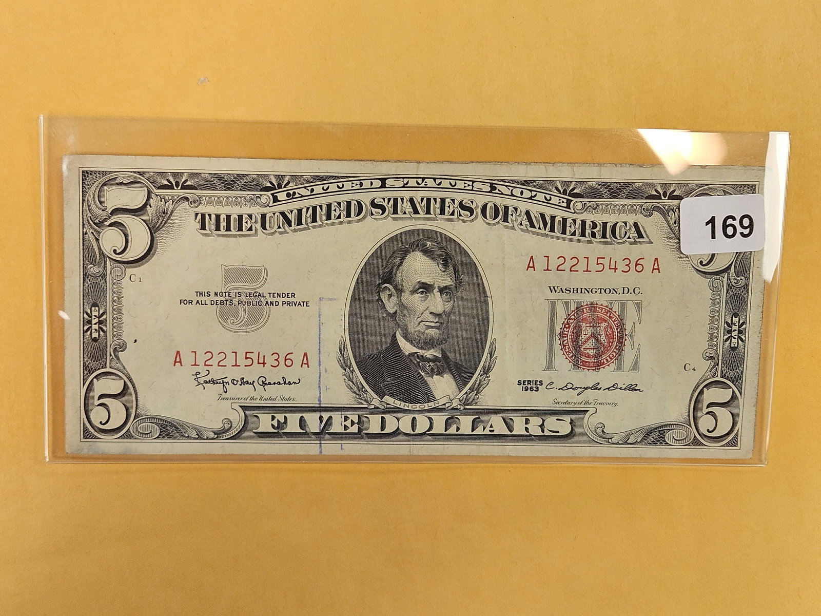 1953-A and 1963 Two Dollar Red Seal US Notes: The 53-A is a STAR replacement note