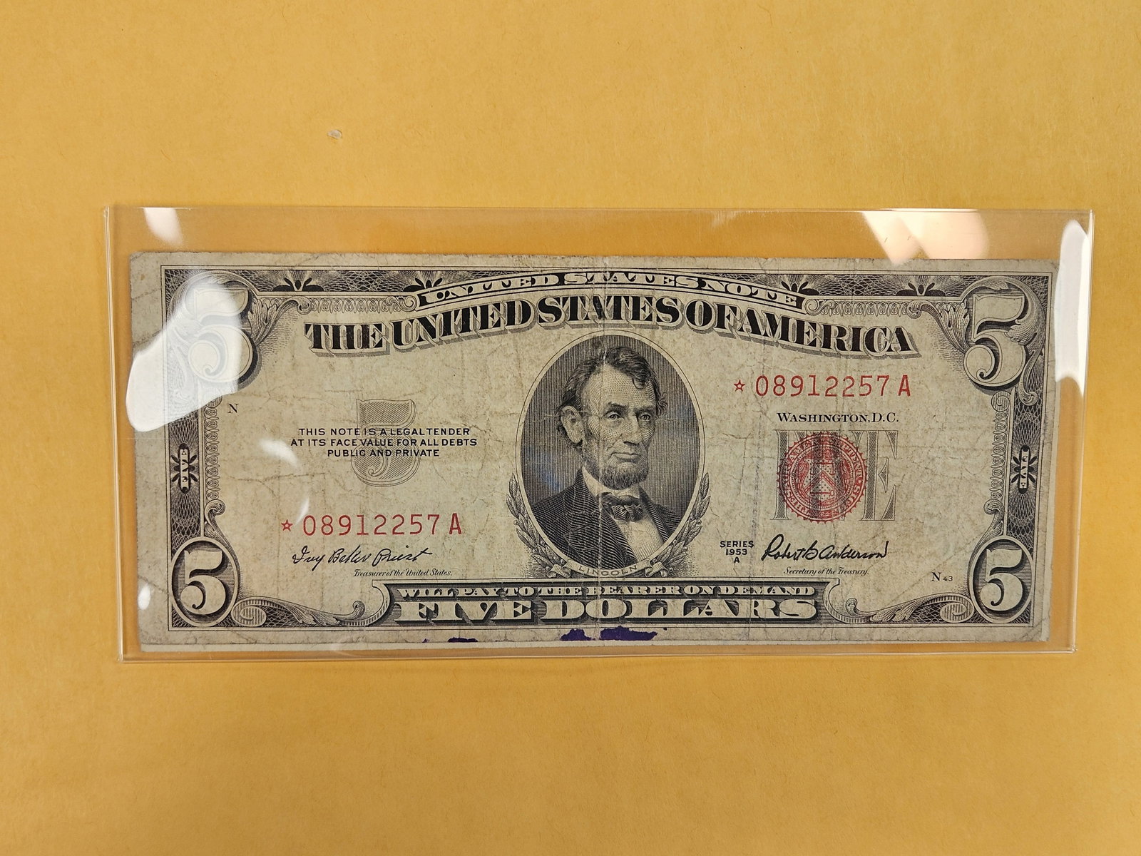 1953-A and 1963 Two Dollar Red Seal US Notes - 2