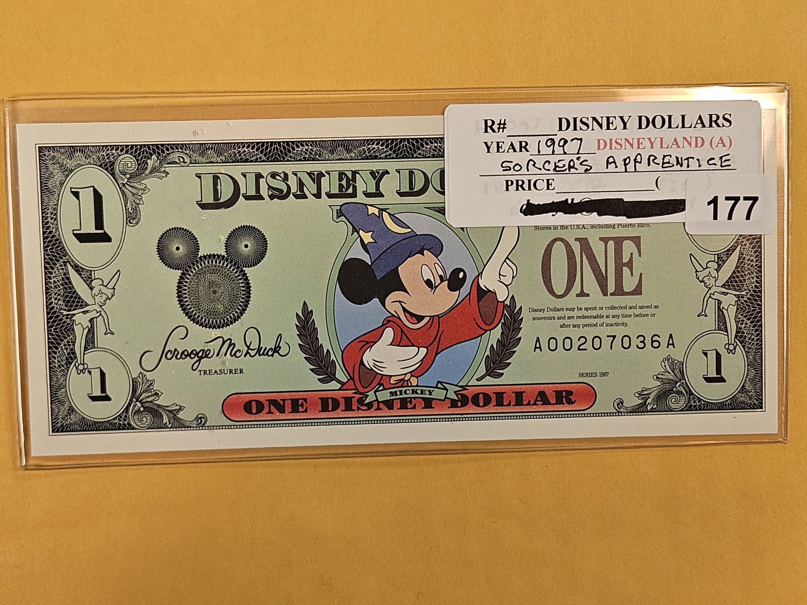 DISNEY DOLLAR! Crisp Uncirculated 1997-A One Dollar (1 of 2)