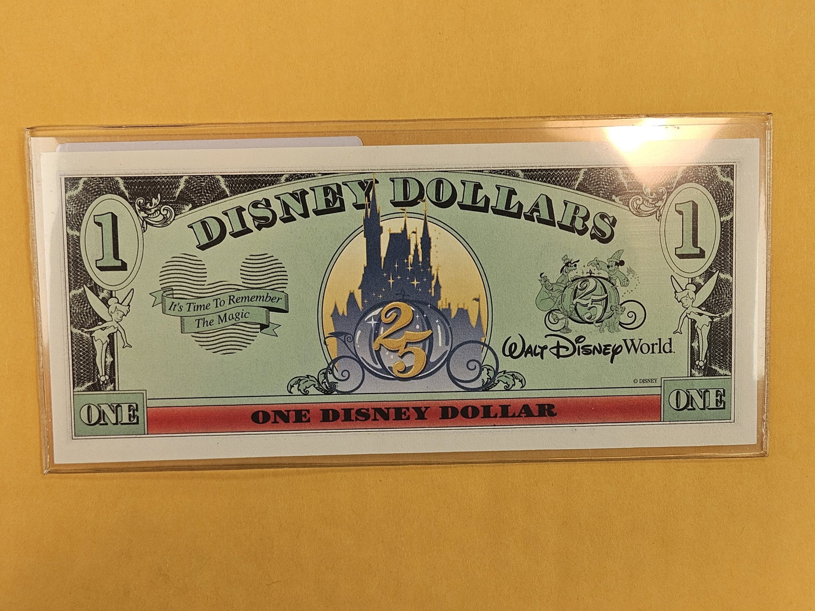 DISNEY DOLLAR! Crisp Uncirculated 1997-A One Dollar - 2