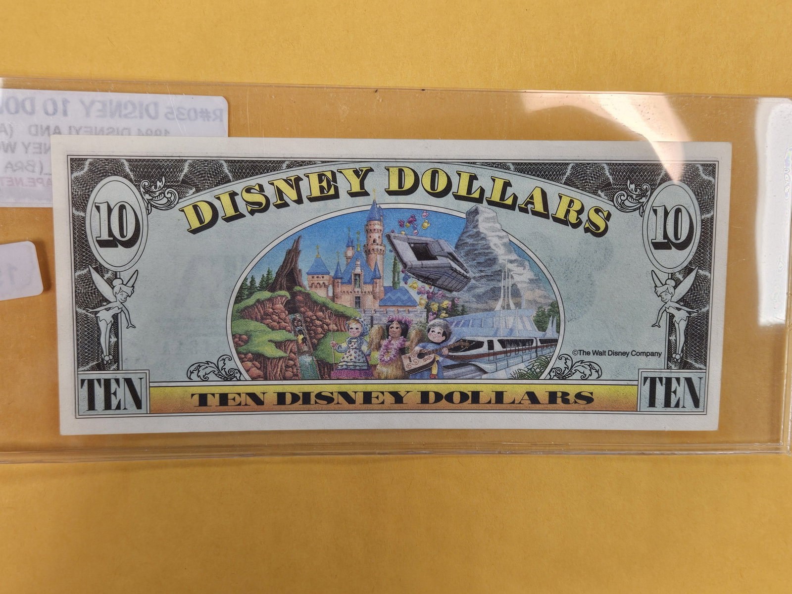 DISNEY DOLLAR! Crisp Uncirculated 1994-A TEN Dollar - 2
