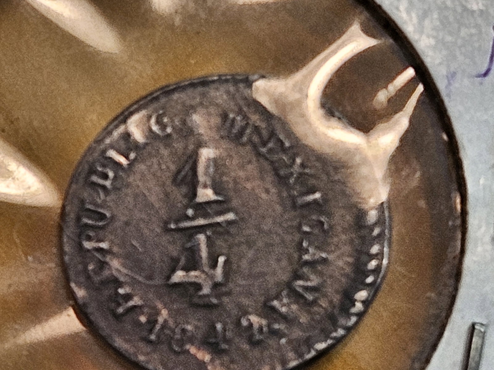 1842 Mexico Do LR silver 1/4 - 6