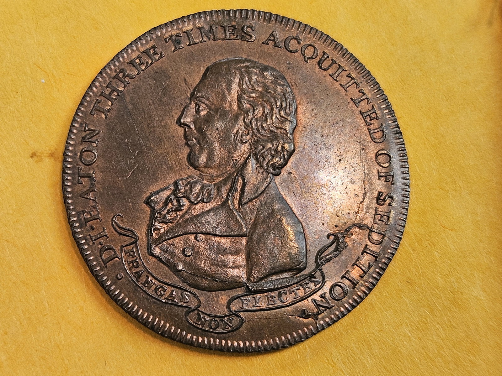 CONDER! Choice Uncirculated 1795 Conder Token RED-BROWN: Great Luster! Deep red with notes of Brown luster! Middlesex-Eatons.