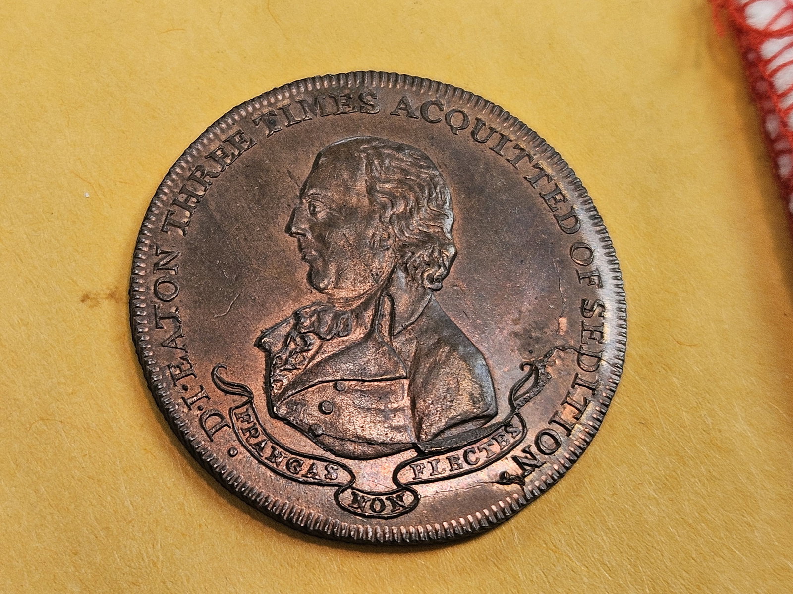 CONDER! Choice Uncirculated 1795 Conder Token RED-BROWN - 3