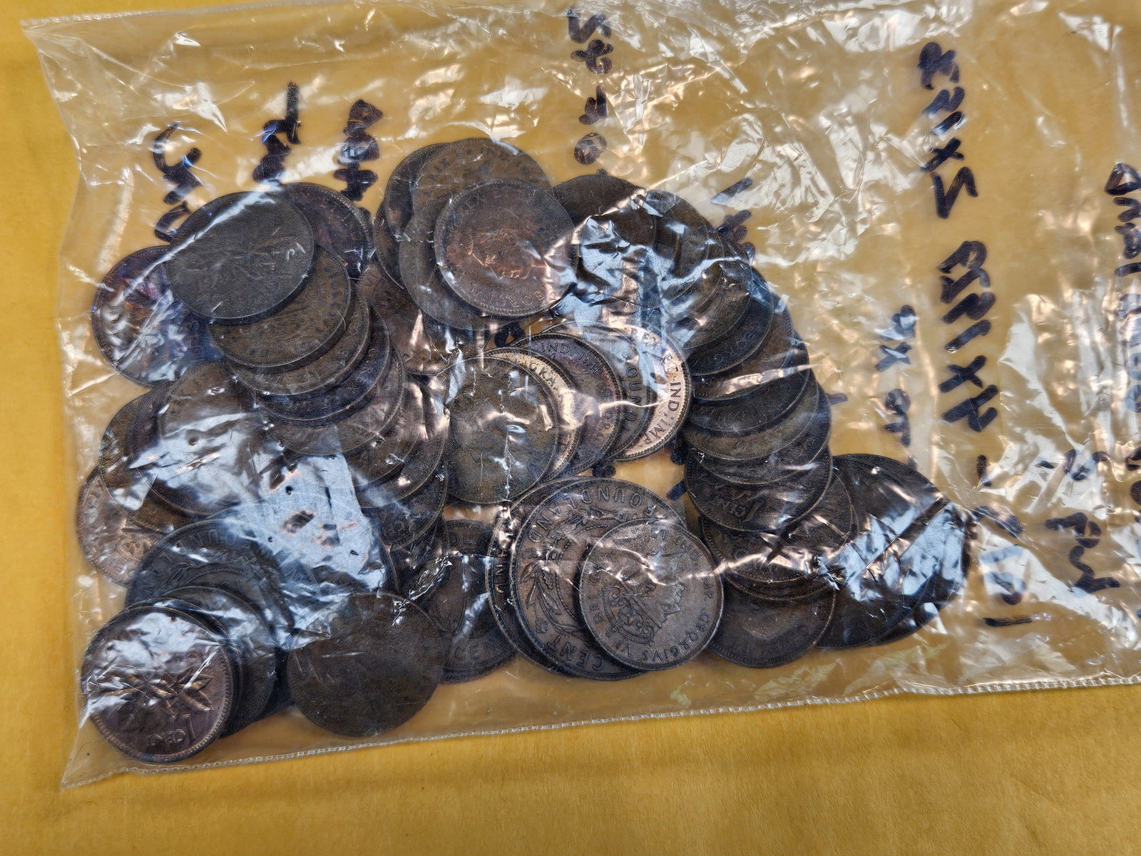 Big bag of Older Newfoundland and Canadian coinage - 4