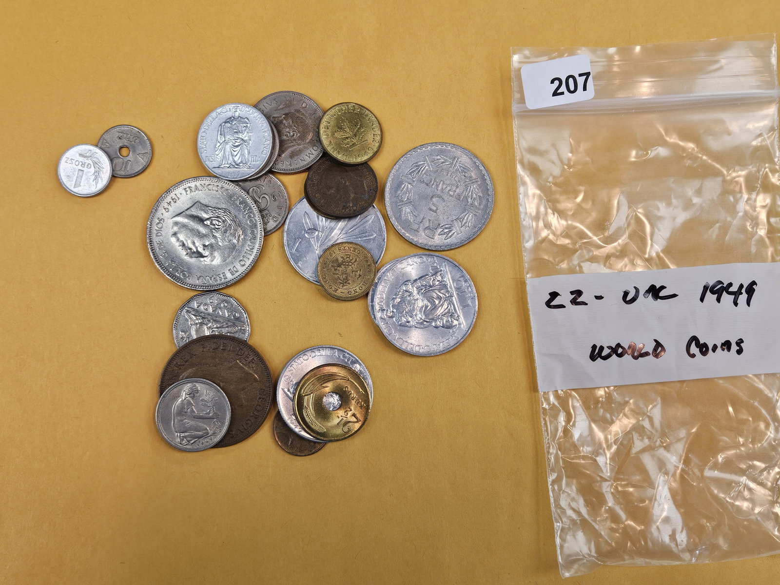 Twenty-two mixed Brilliant Uncirculated World coins: From dealer