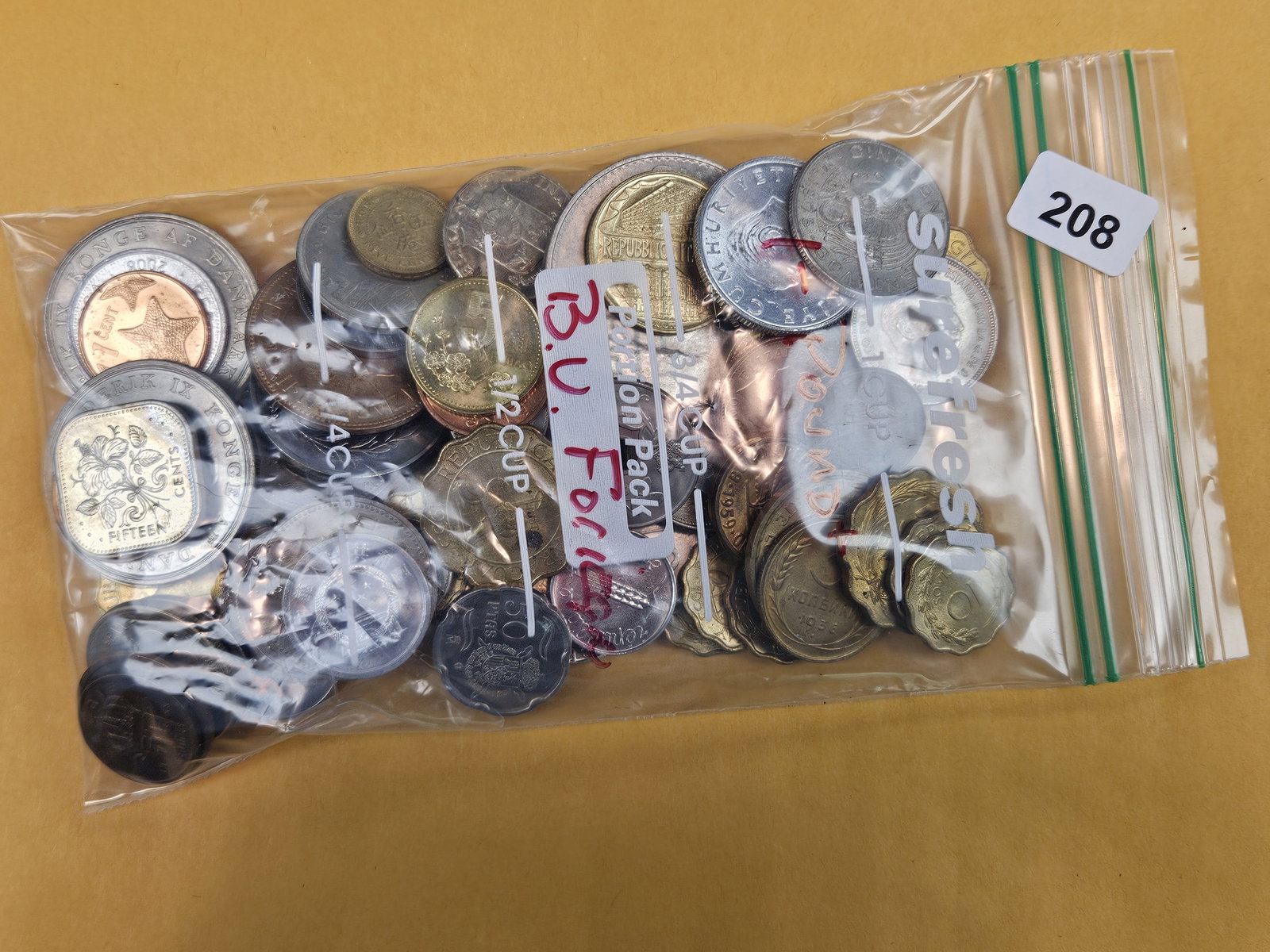 ONE Pound of Brilliant Uncirculated World Coins: From dealer. Unsearched by us
