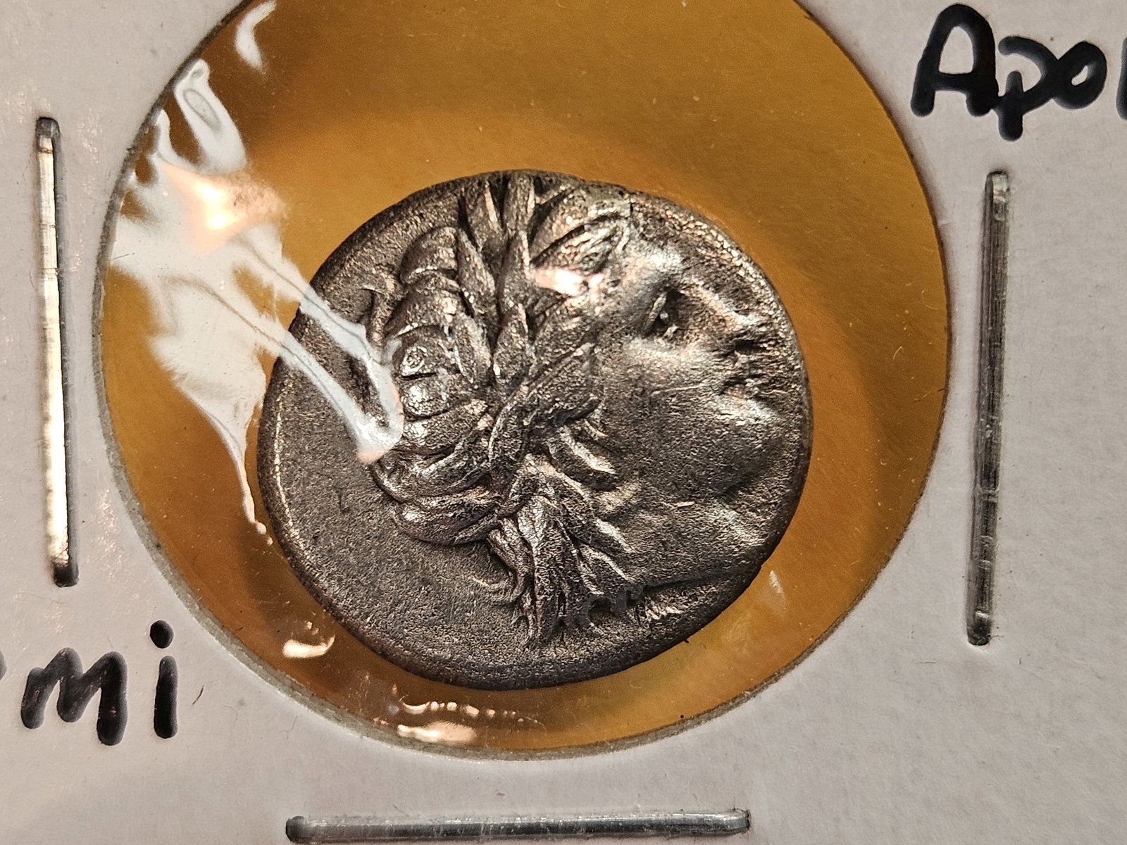 ANCIENT! Silver Greek coin from 300 - 350: Kios. Bithynia. Apollo
