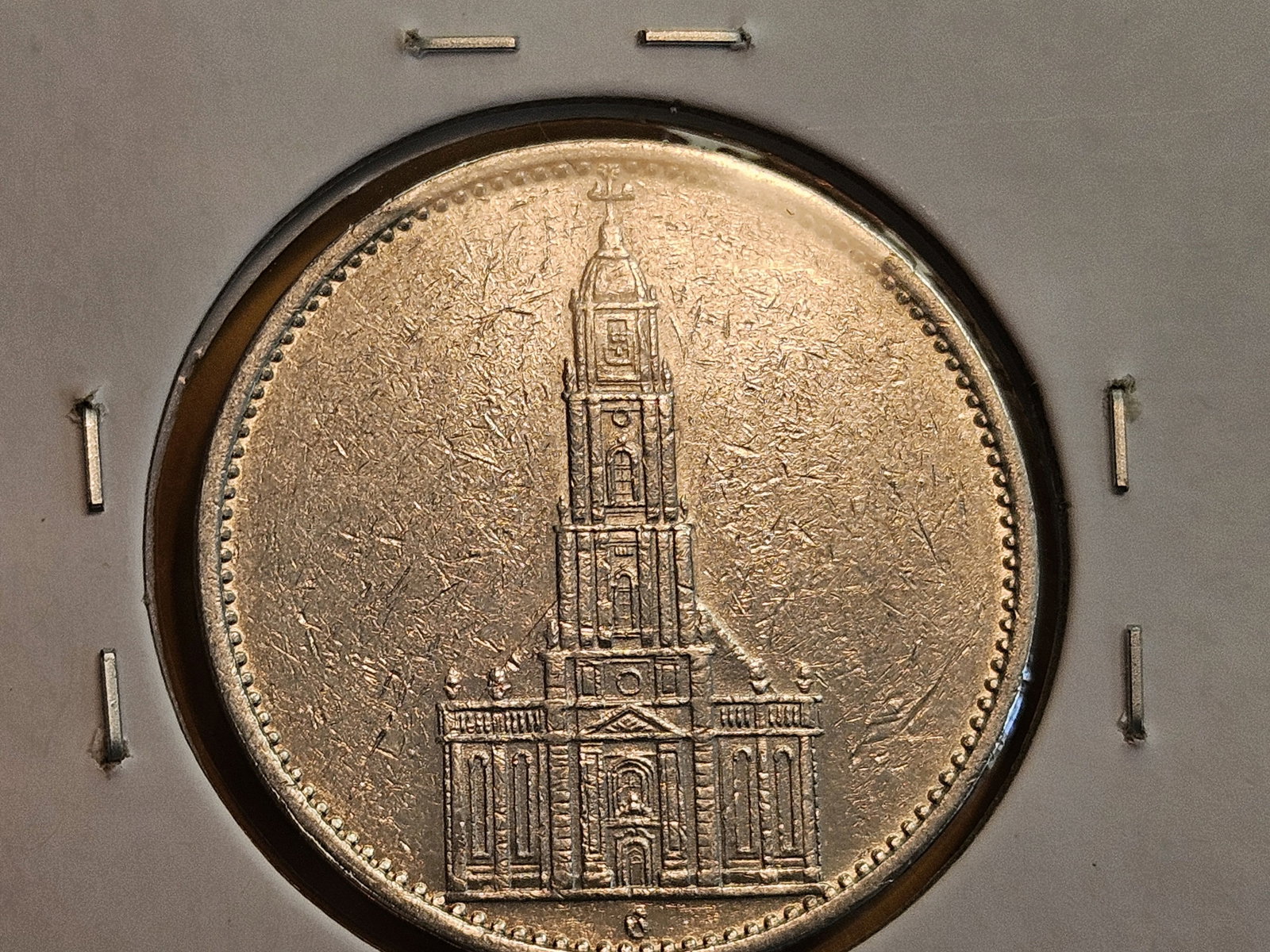 Choice Brilliant AU-BU 1935 German silver 5 reichsmark - 4