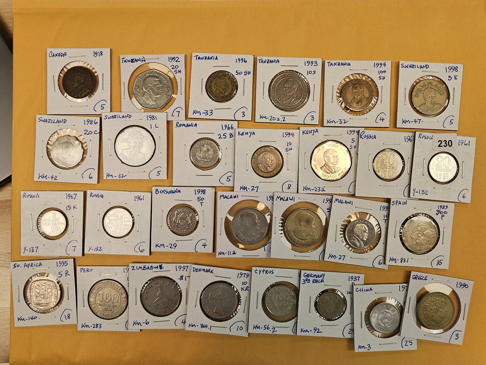 Twenty-eight mixed World Coins: Nice mix from all over