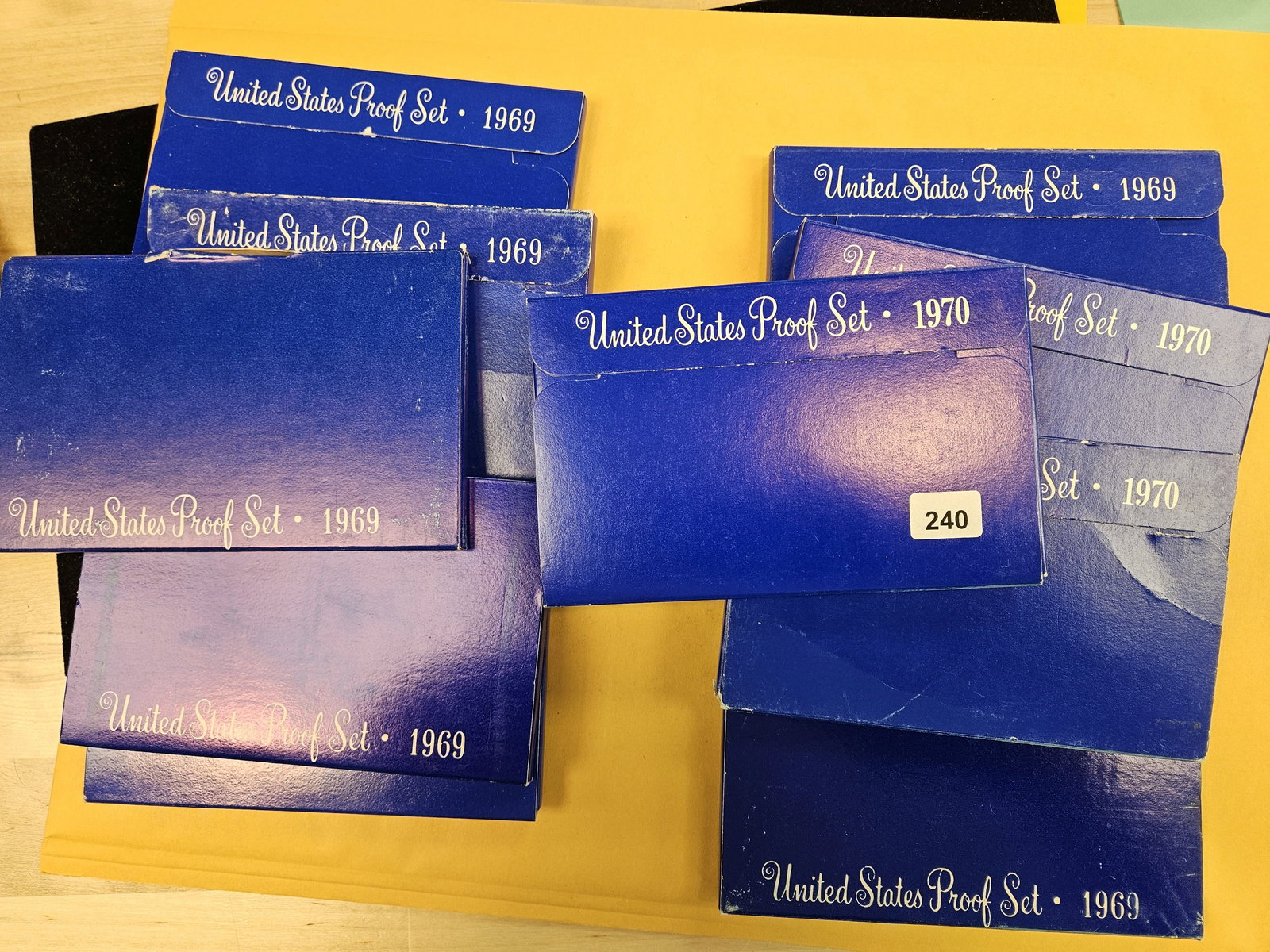 Ten mixed Silver Proof Sets in OGP: All 40% silver half dollars in each