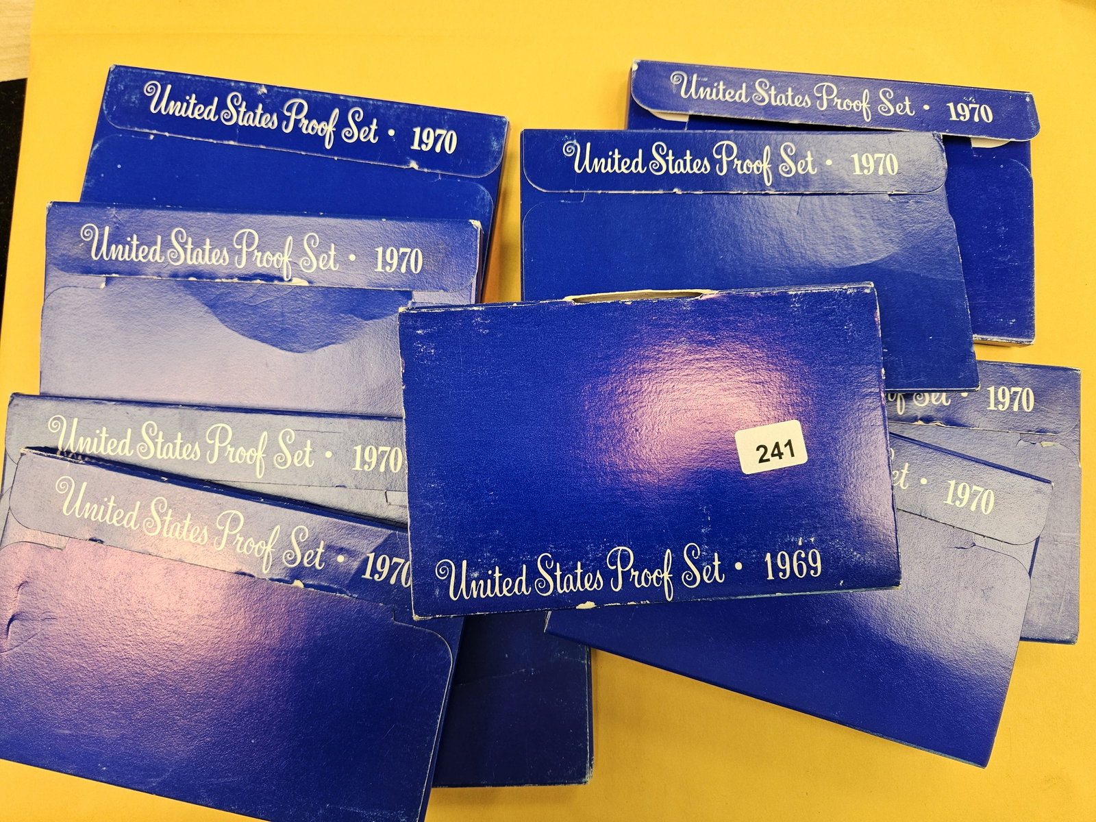 Ten mixed Silver Proof Sets in OGP: All 40% silver half dollars in each