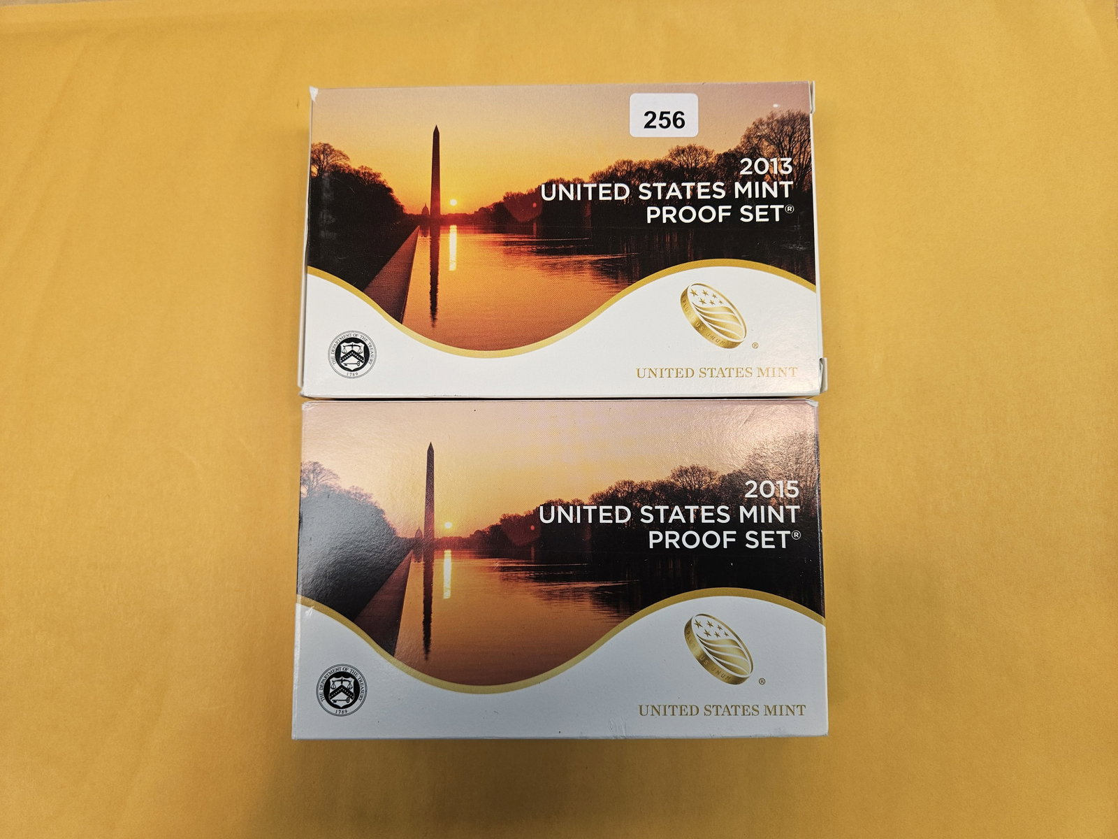 2013 and 2015 US Proof Sets: Both in Original Government packaging with certificate of authenticity