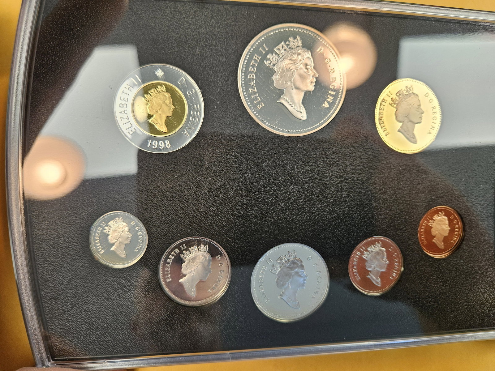 1998 GEM Proof deep Cameo RCMP-GRC SILVER Proof Canada 8-coin Set - 3