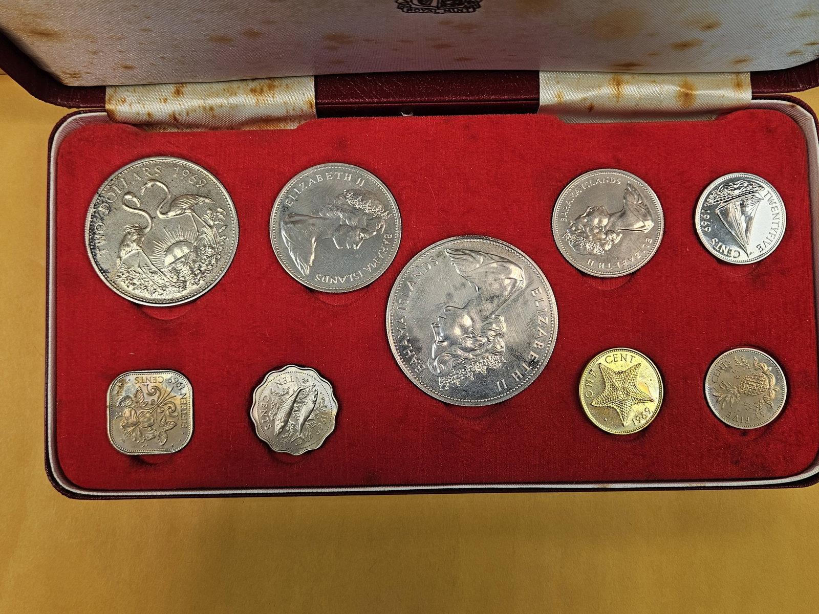 Proof Silver 1969 Bahamas 9-coin set - 3