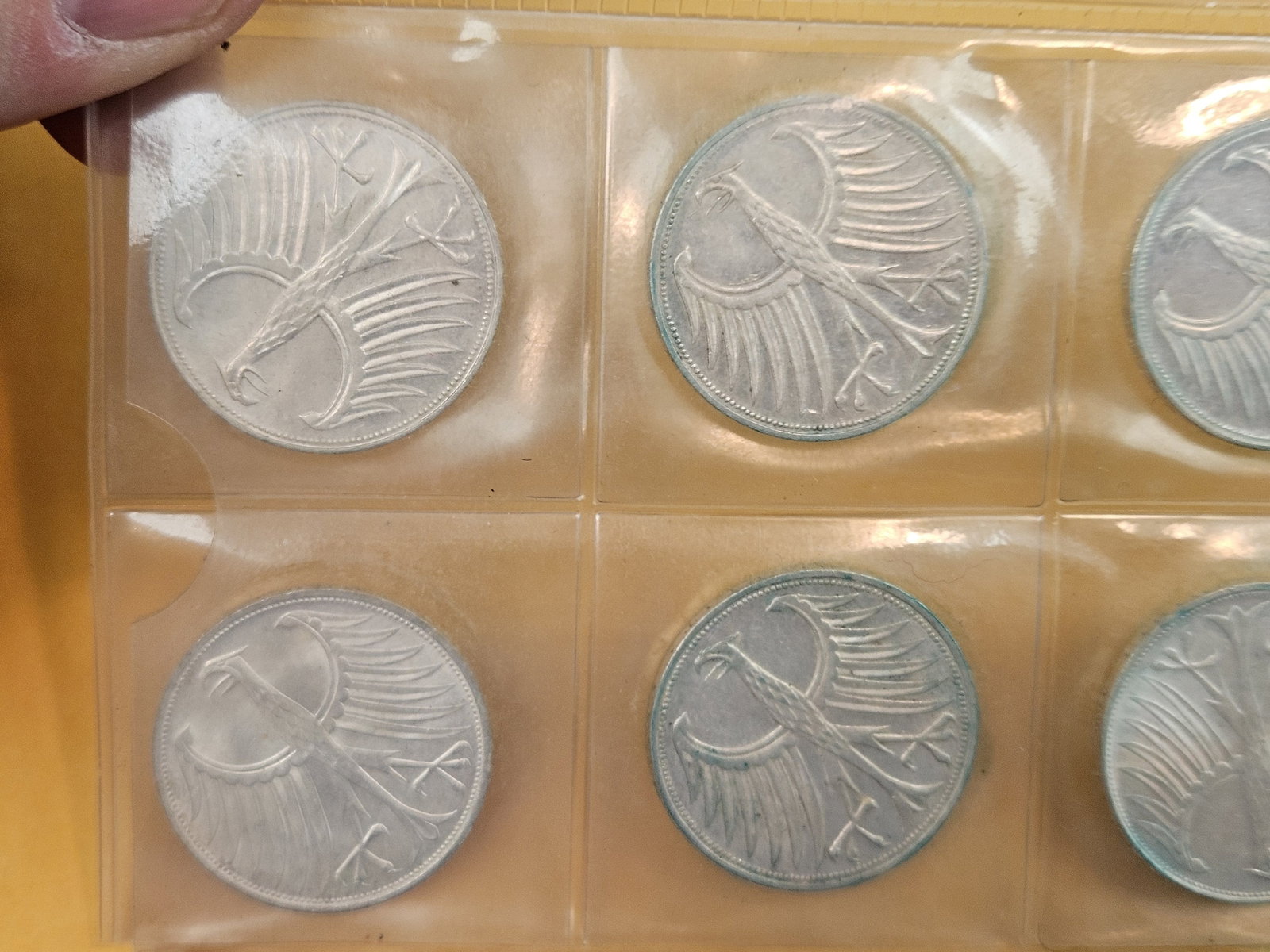 Eighteen SILVER German coins - 2
