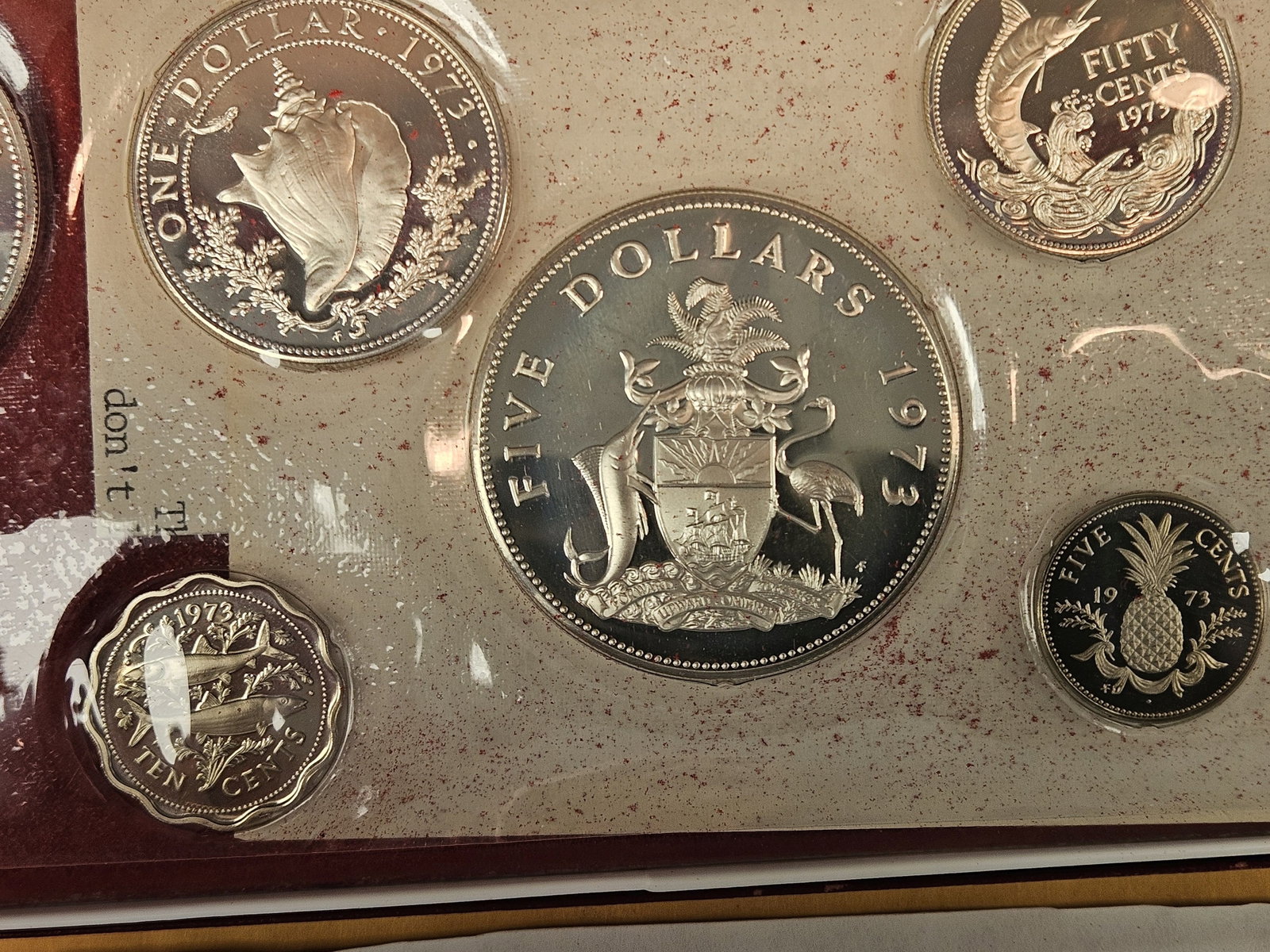 GEM Proof Deep Cameo 1973 Bahamas Silver Proof Set - 5
