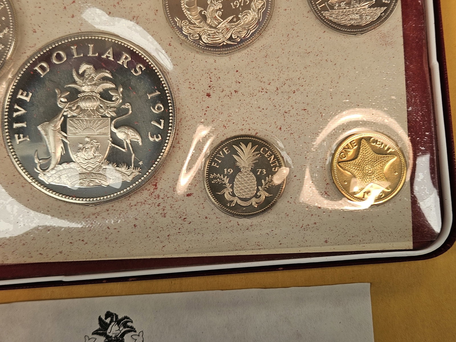GEM Proof Deep Cameo 1973 Bahamas Silver Proof Set - 7