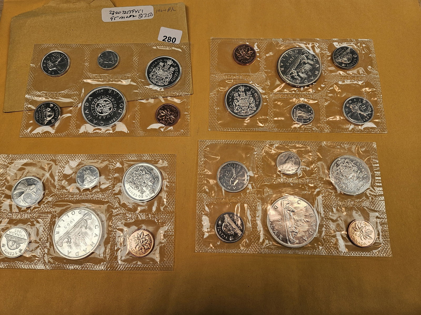 Four GEM Canada Silver Prooflike Sets - 2