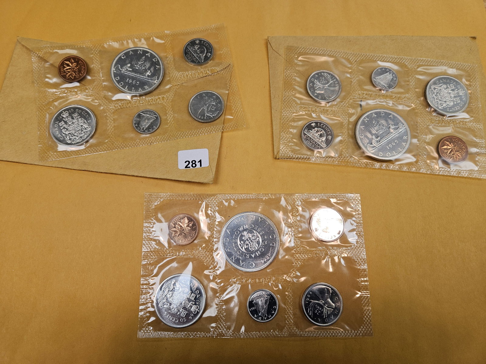 Three GEM Canada Silver Prooflike Sets - 2