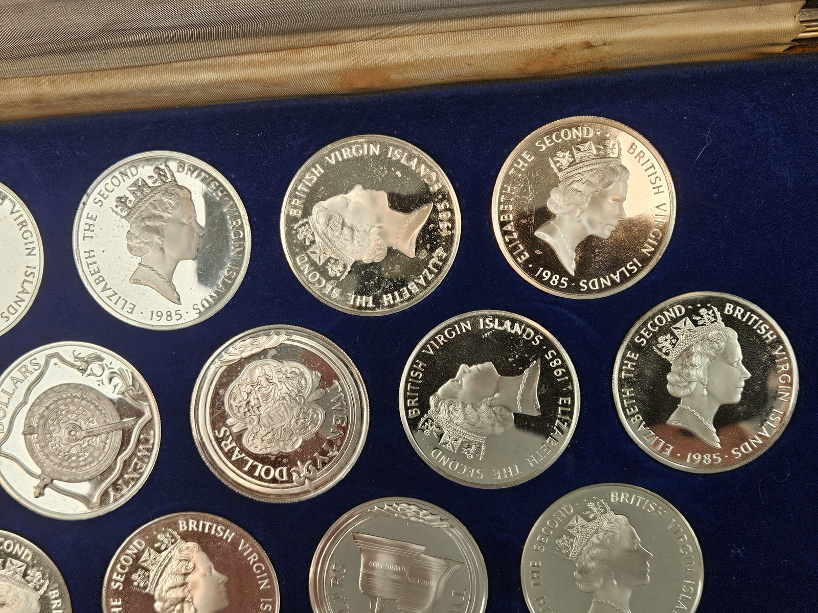 ** RARE * 1980 GEM Proof Deep Cameo Treasure Coins of Caribbean SILVER 25-coin Set! - 6