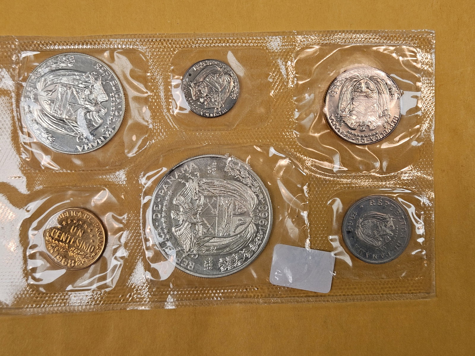 Gem 1968 Panama Silver Proof Set - 2