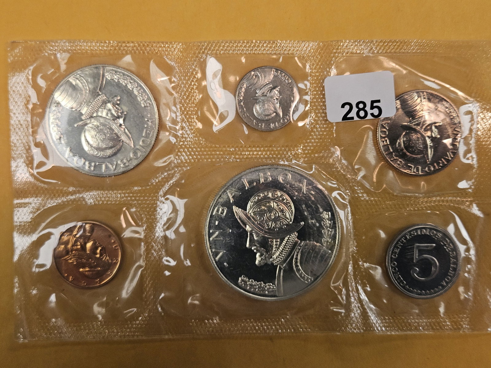 Gem 1970 Panama Silver Proof Set: In original blister pack