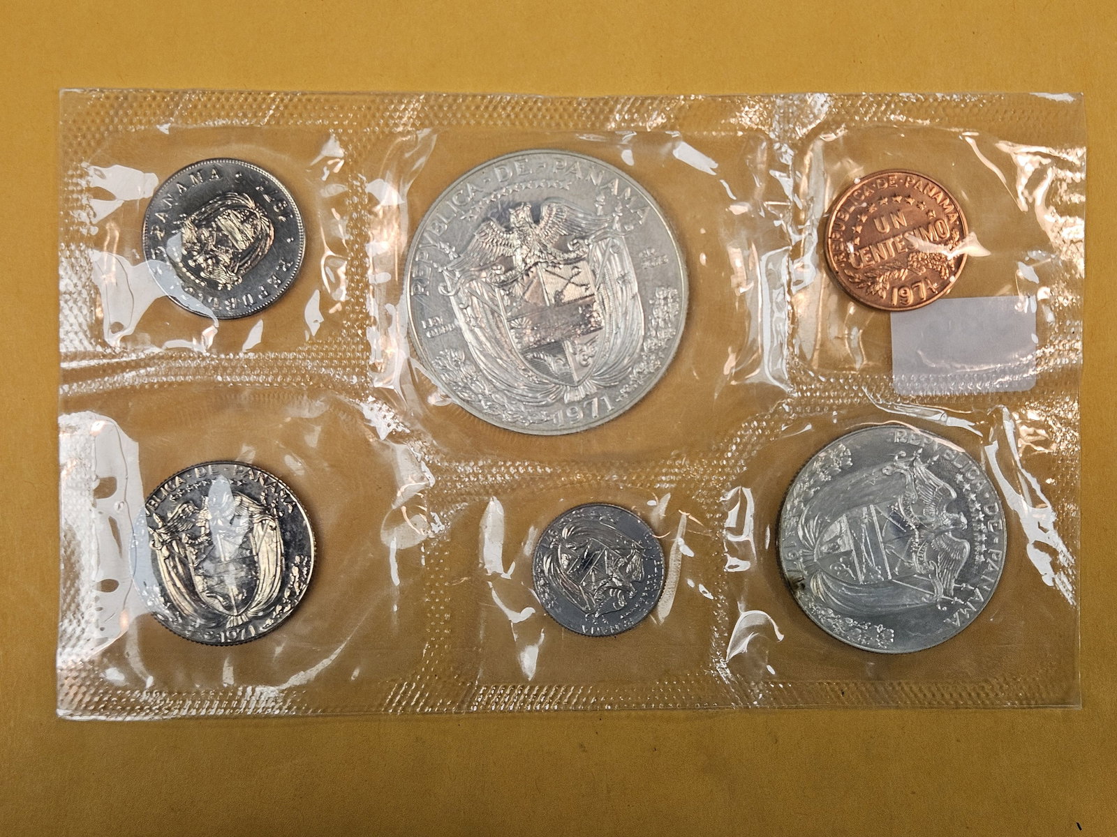 1971 Panama Silver Proof Set - 2