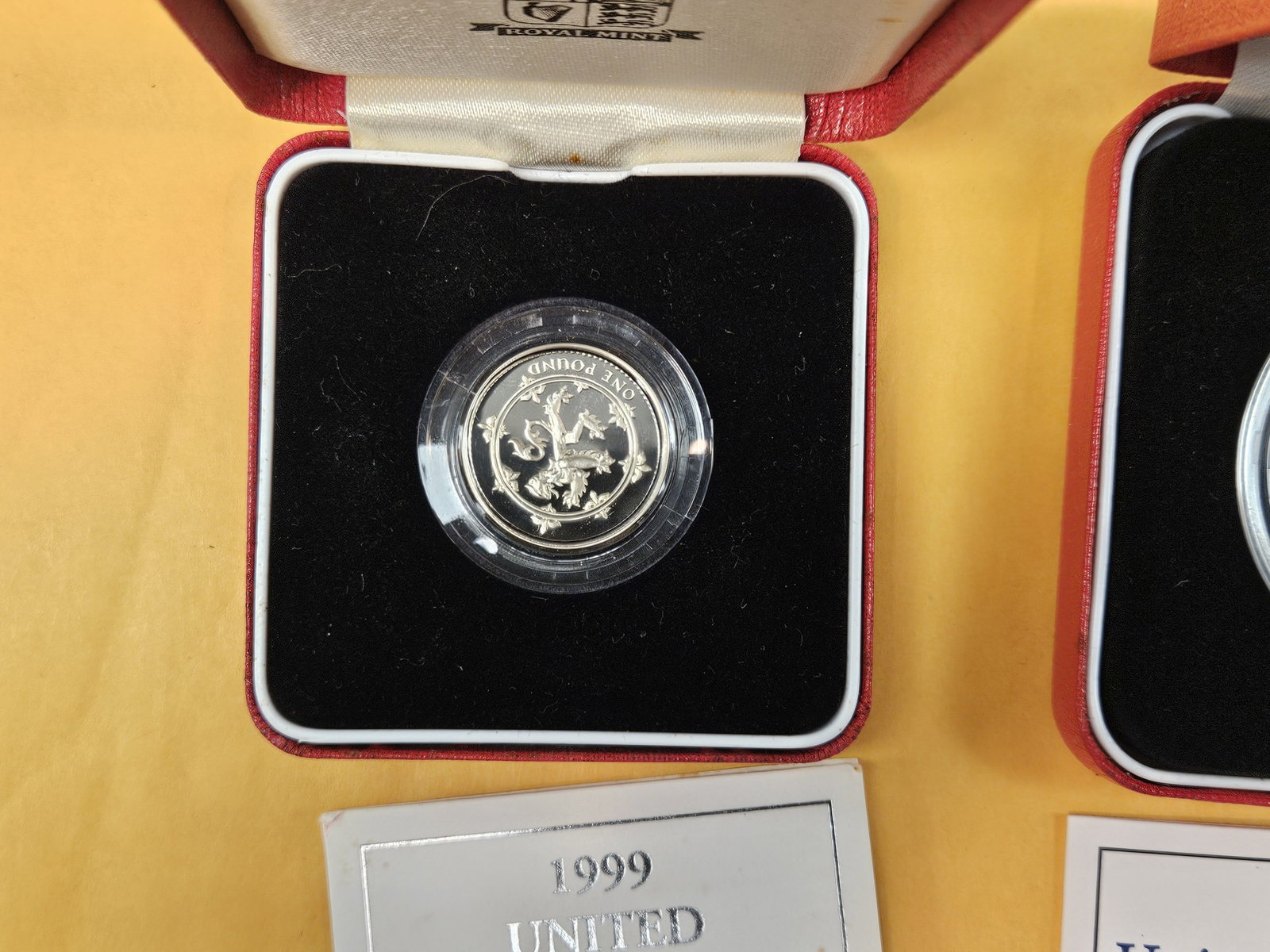 Four Gem Proof Deep cameo SILVER Peidfort United Kingdom Coins - 2