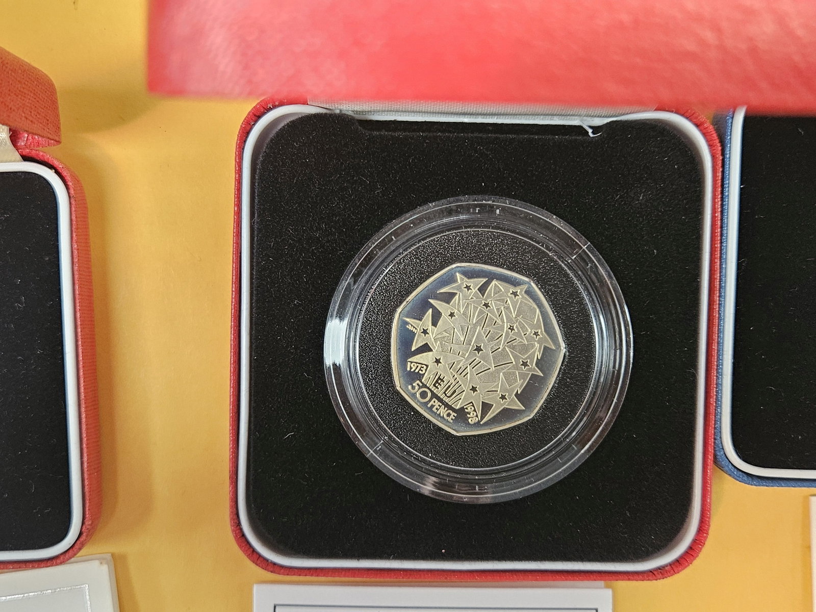 Four Gem Proof Deep cameo SILVER Peidfort United Kingdom Coins - 3