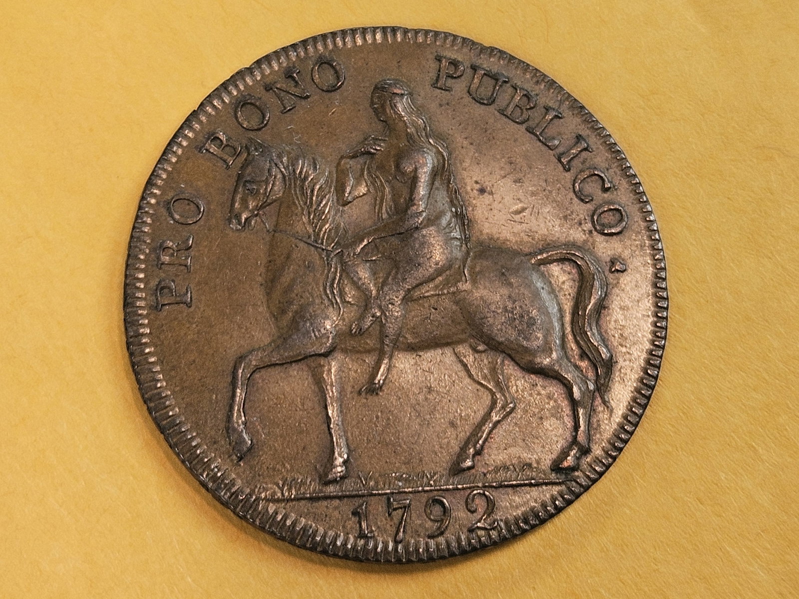 CONDER! Nice 1792 Great Britain Half Penny Conder Token: Coventry