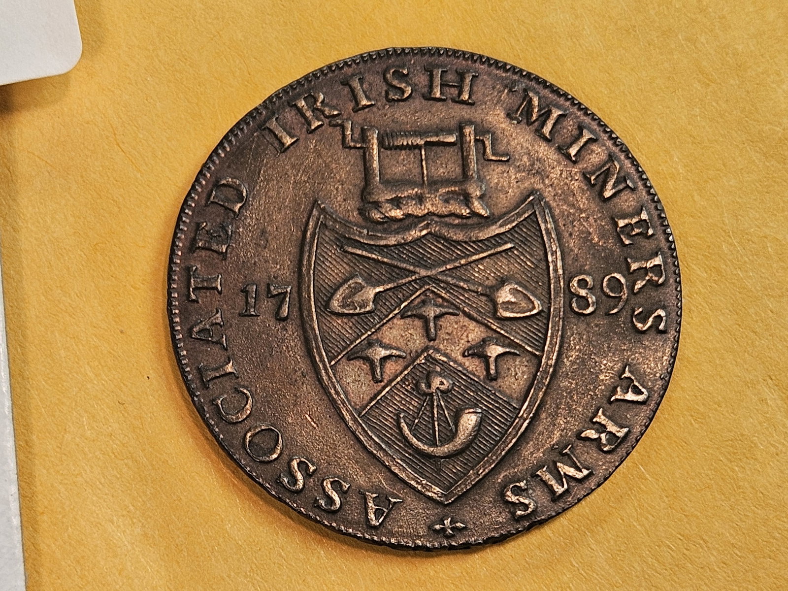 ** 1789 Ireland Cronebane Half Penny!: Looks AU-UNC
