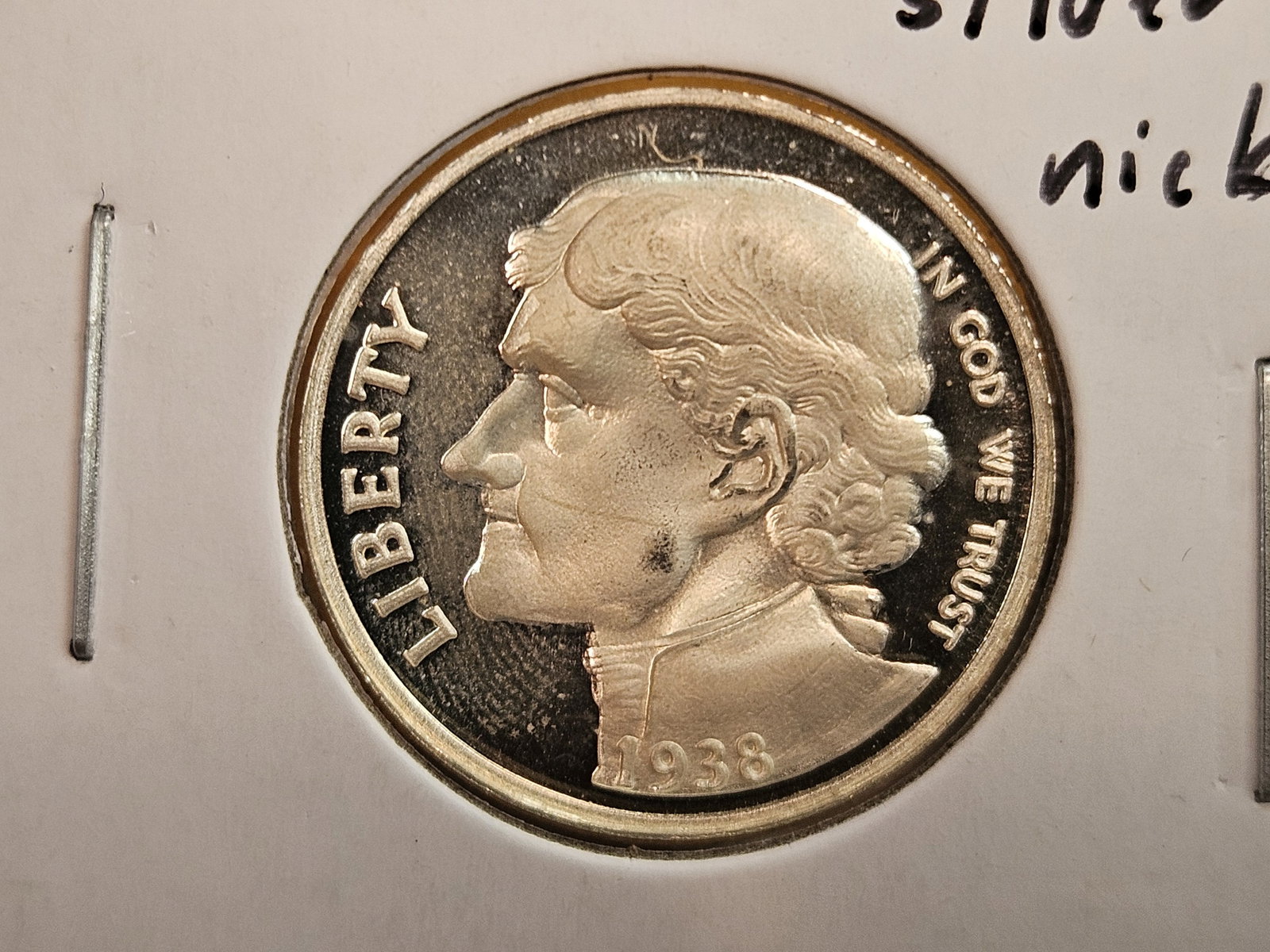 * Very Rare * 1938 Silver Proof Deep Cameo PATTERN Jefferson Nickel (1 of 5)