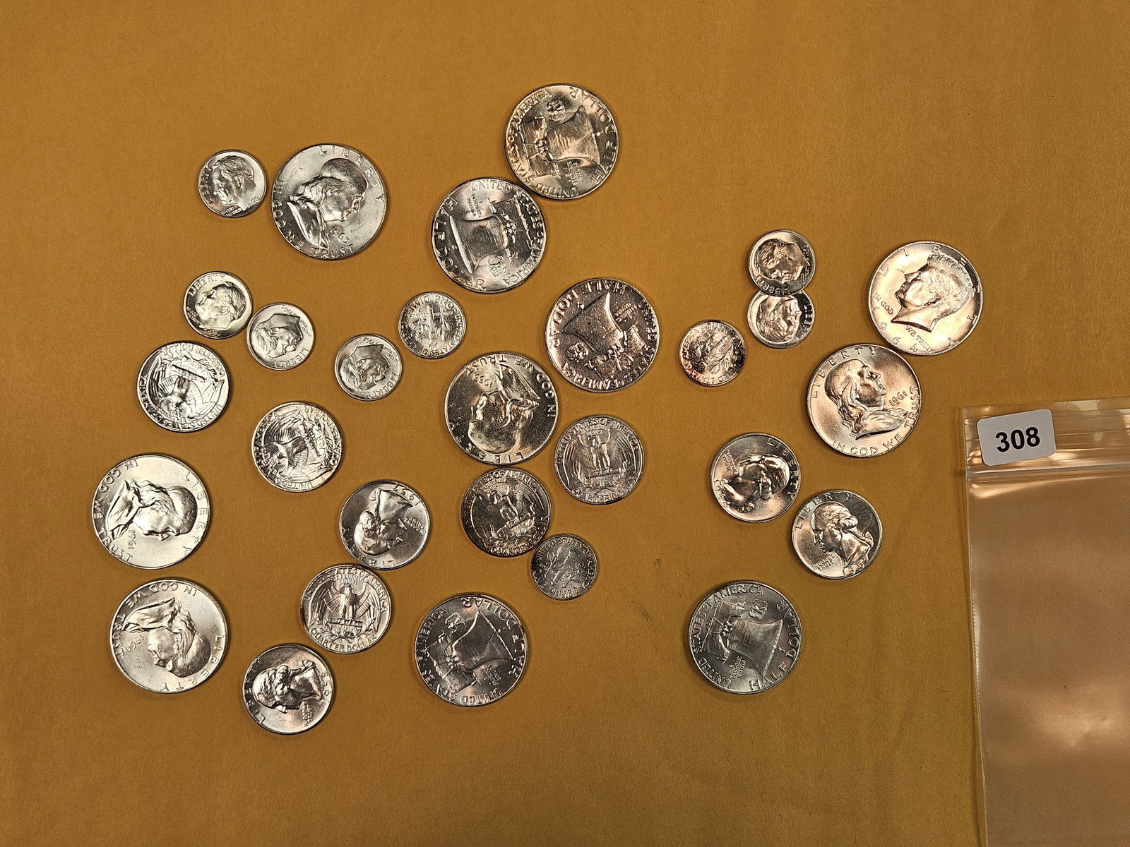 BETTER Than JUNK SILVER!: Nice group of most Brilliant Uncirculated 90% US Silver coinage