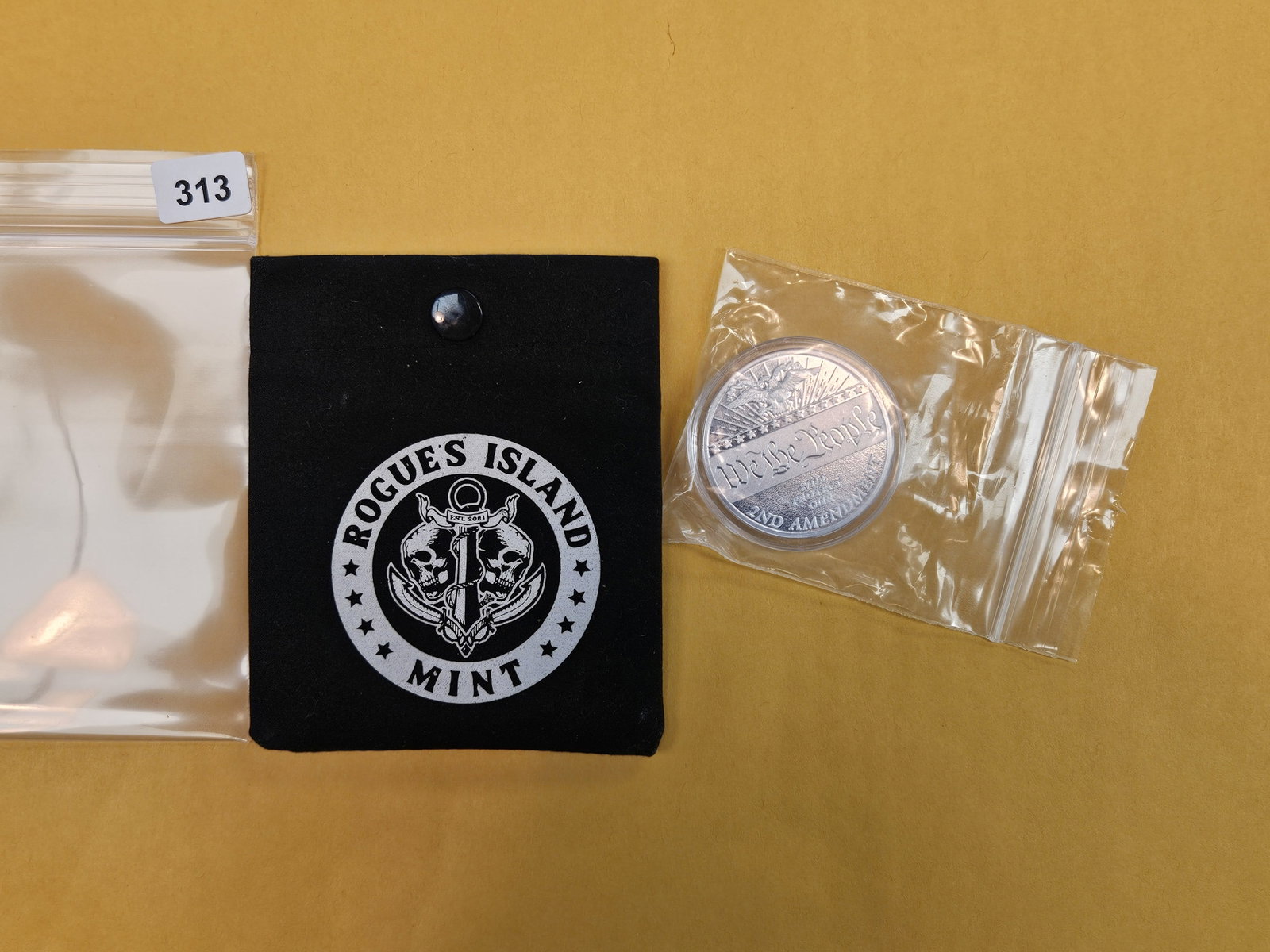 One Troy Ounce .999 fine silver Proof art round - 2
