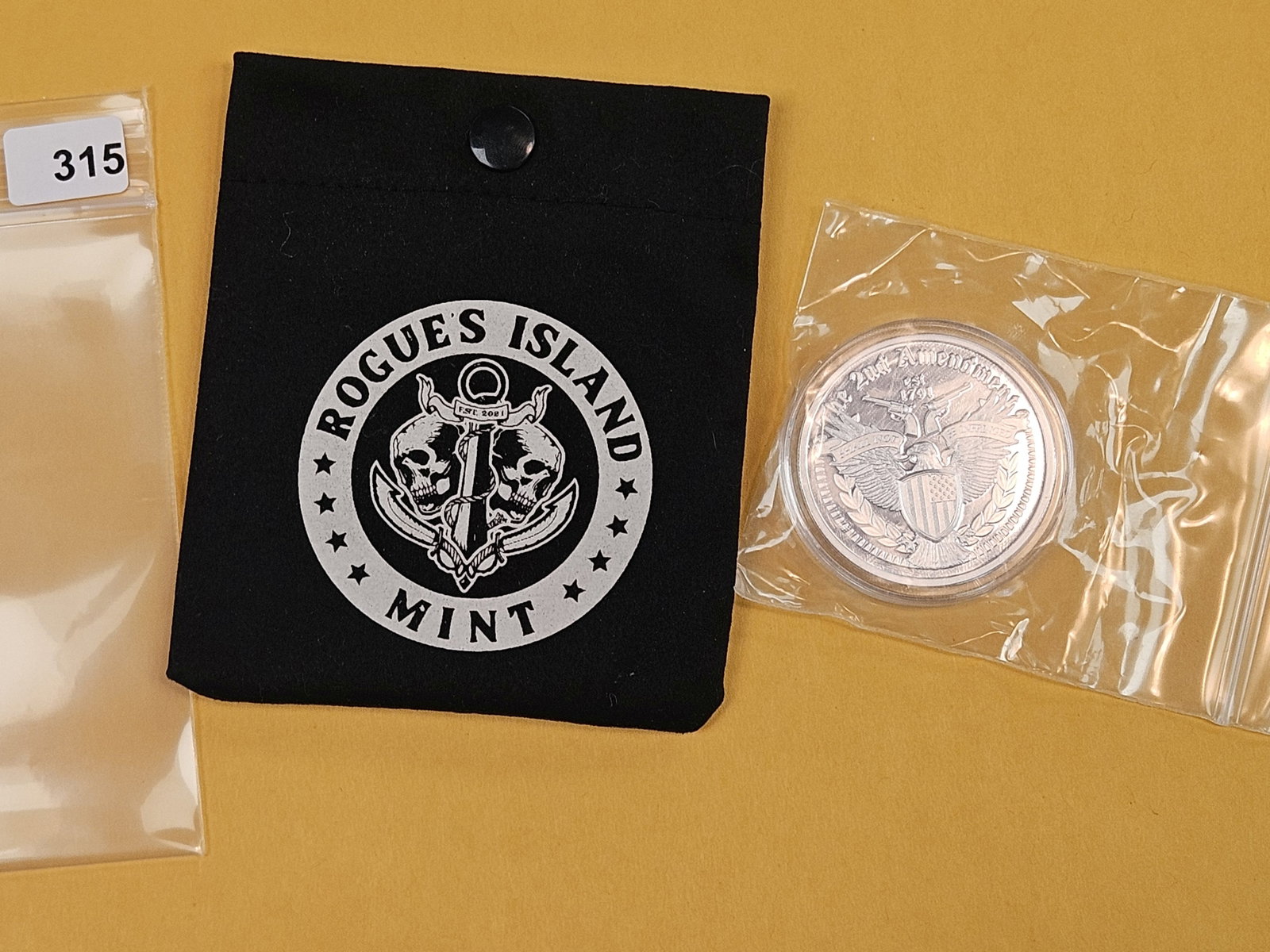 One Troy Ounce .999 fine silver Proof art round - 2