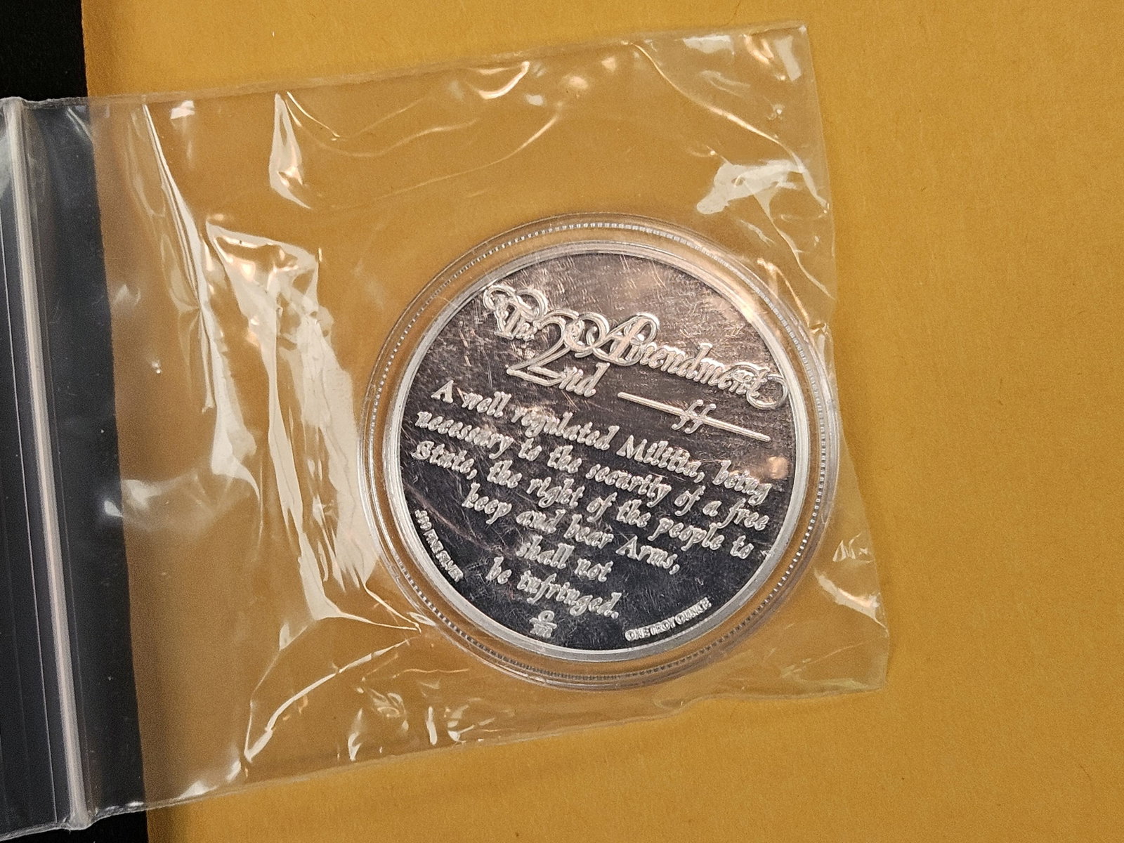 One Troy Ounce .999 fine silver Proof art round - 3