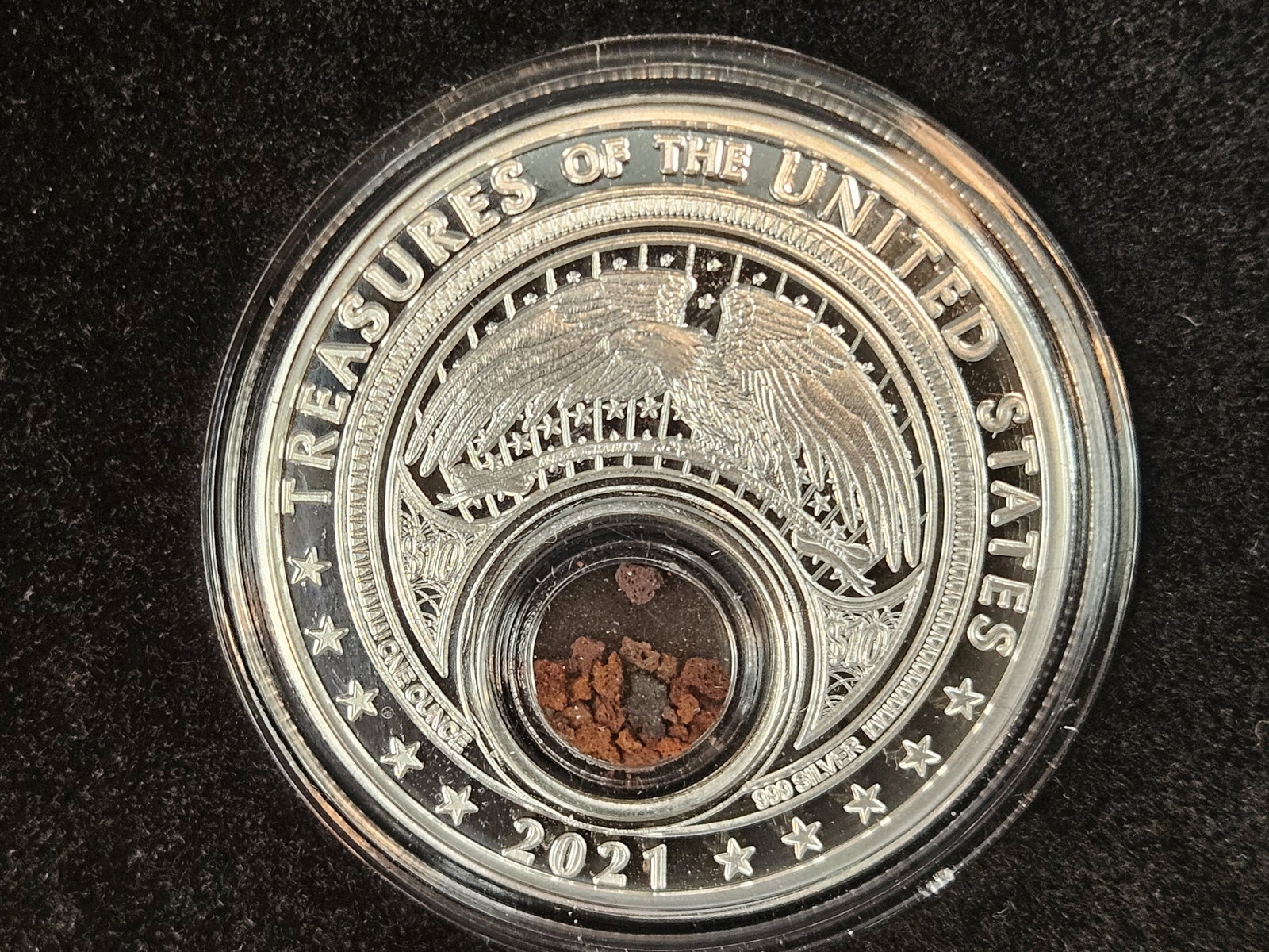 One Troy Ounce .999 fine silver Proof art round - 4