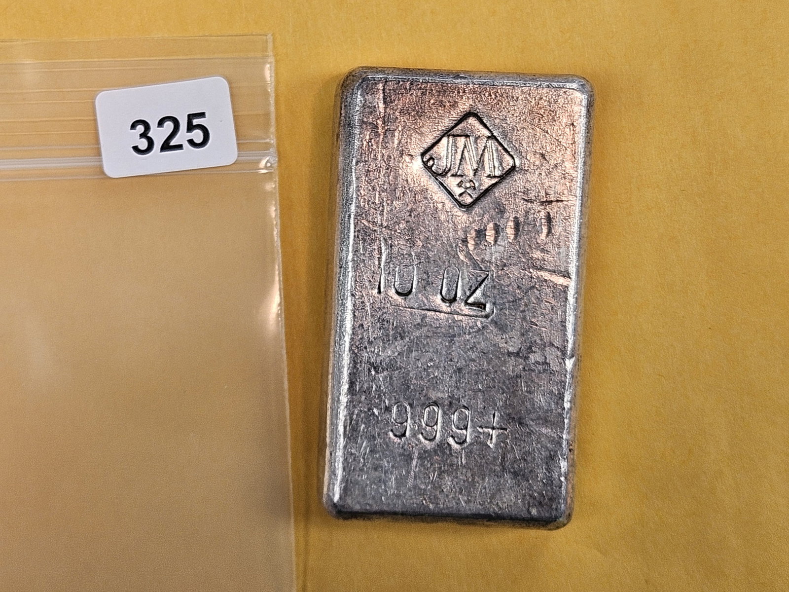 VINTAGE SILVER! Old Johnson Mathey SILVER Poured Bar (1 of 5)