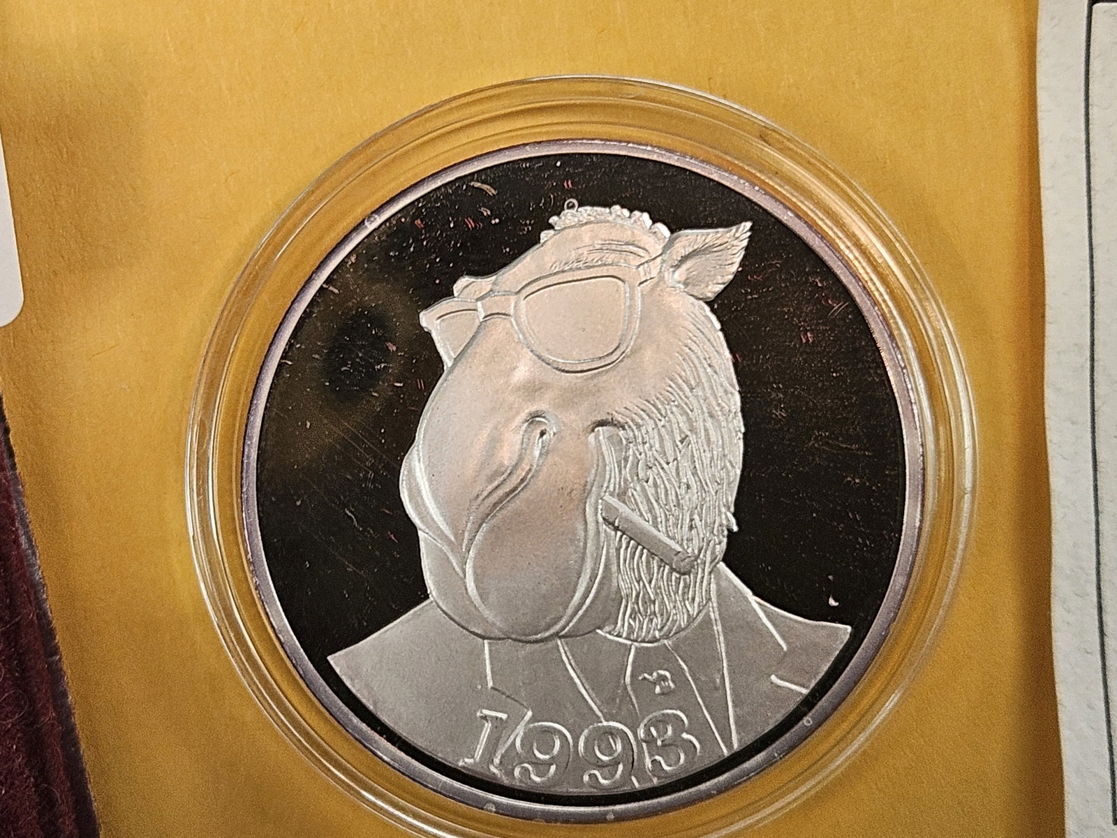 One Troy Ounce .999 fine silver Proof art round - 3
