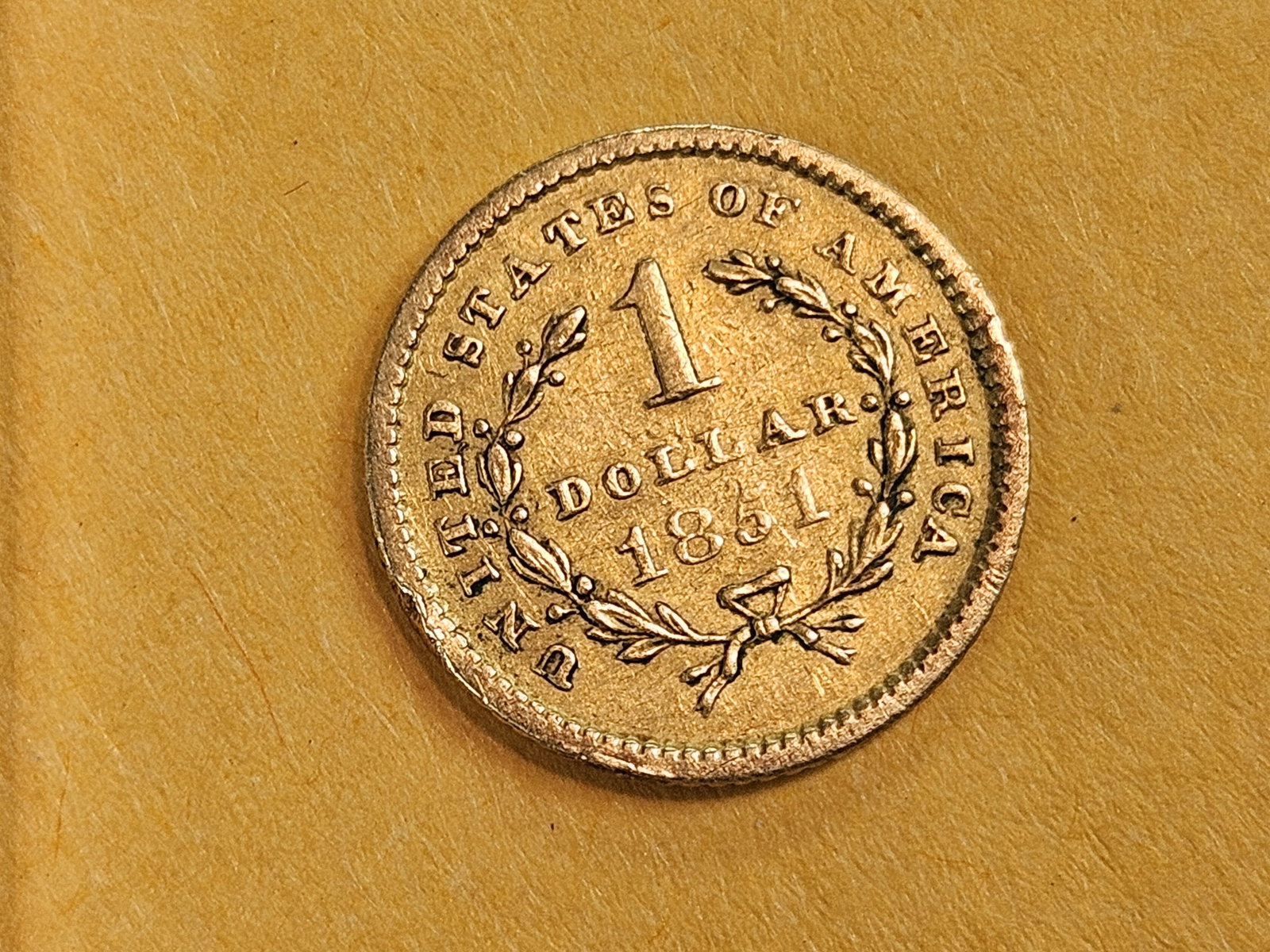 GOLD! 1851 Gold Dollar - 3