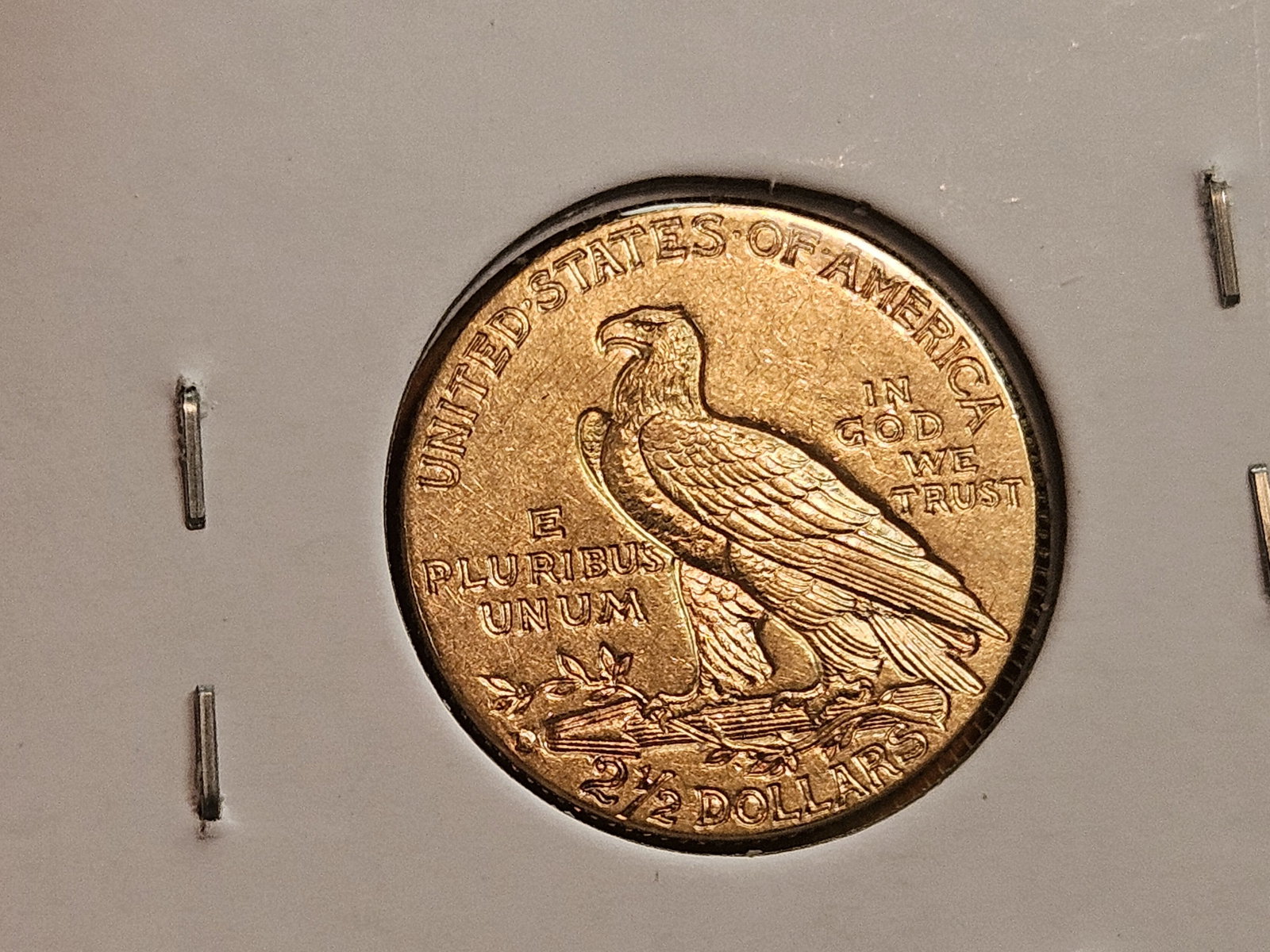 GOLD! Brilliant About Uncirculated plus 1914-D Indian Head Gold $2.5 Dollars - 3