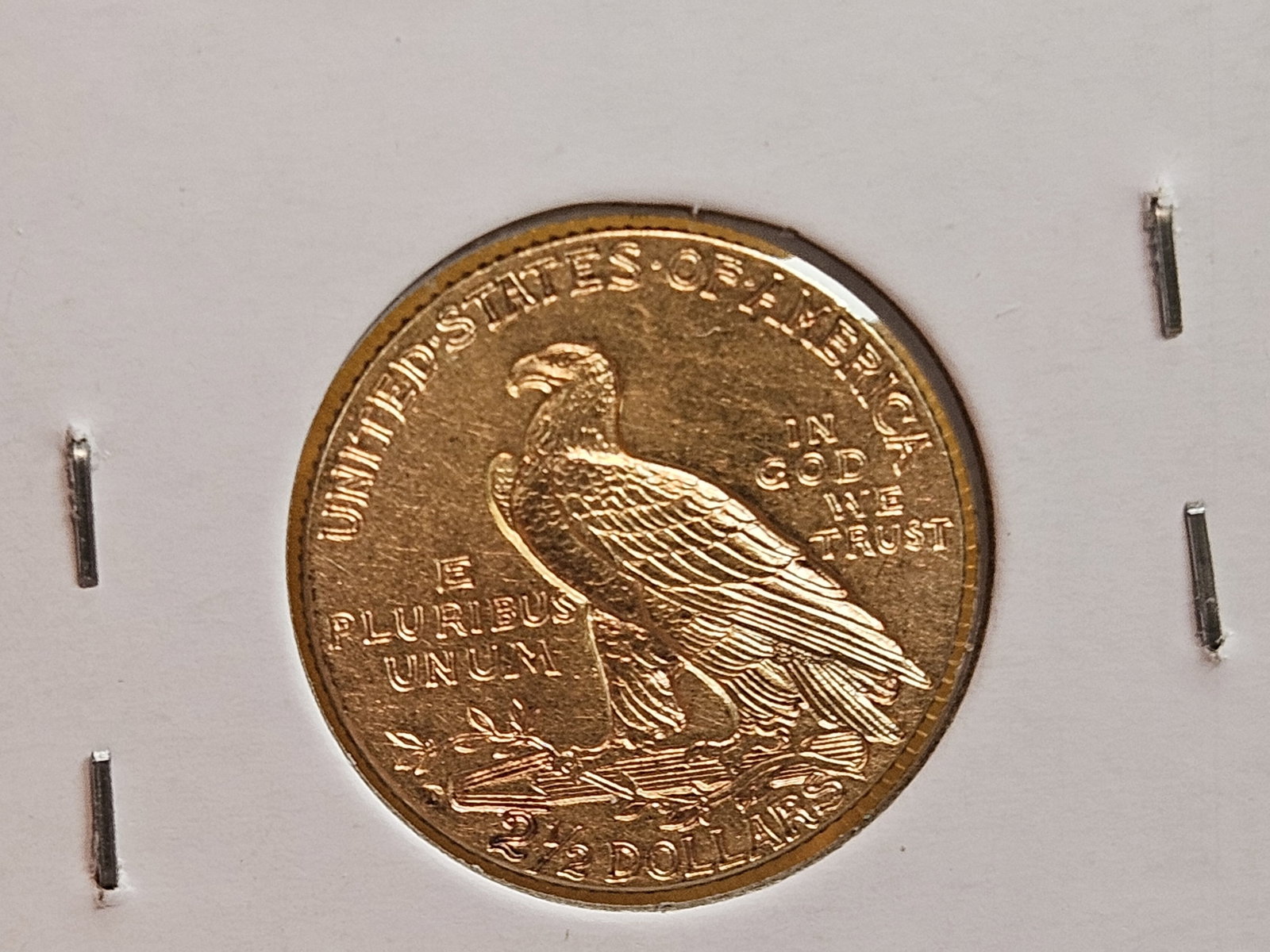 GOLD! Brilliant About Uncirculated plus 1914-D Indian Head Gold $2.5 Dollars - 4
